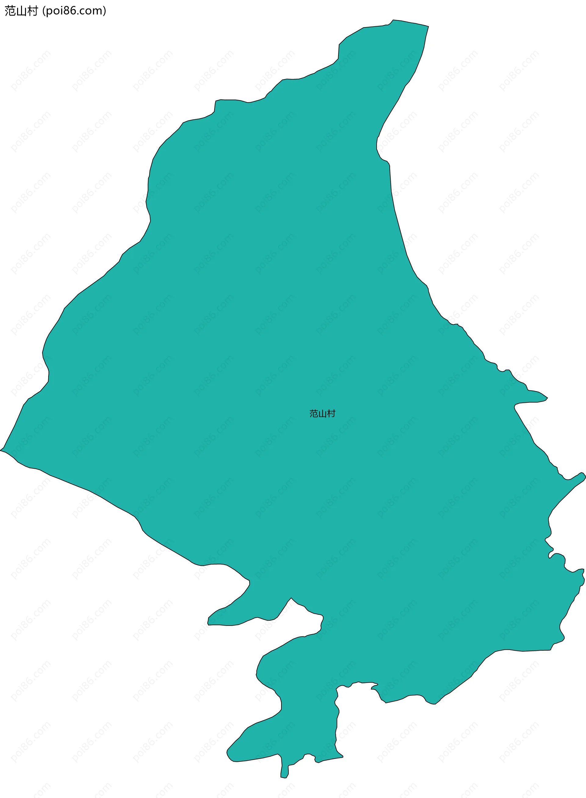 范山村边界地图