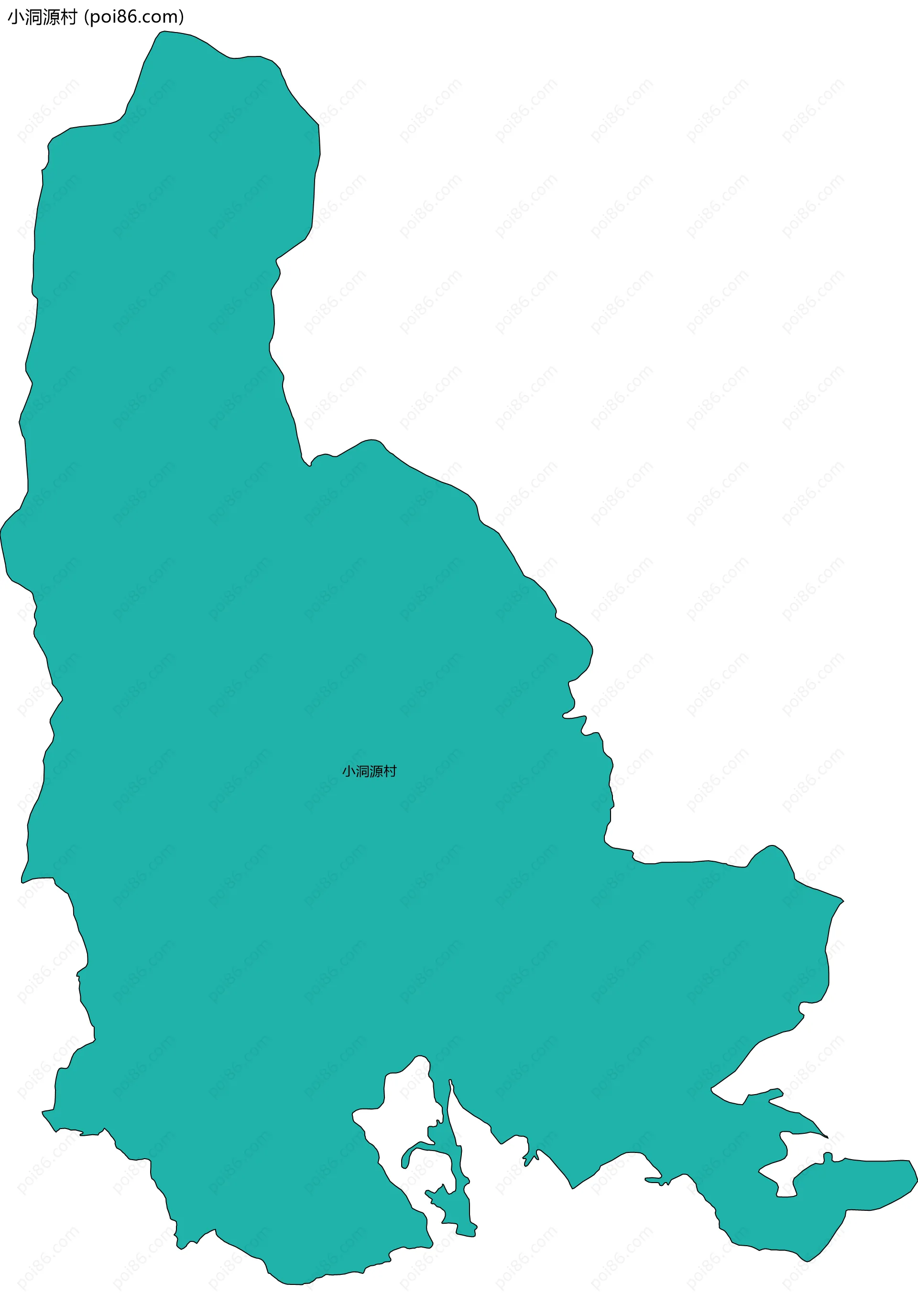 小洞源村边界地图