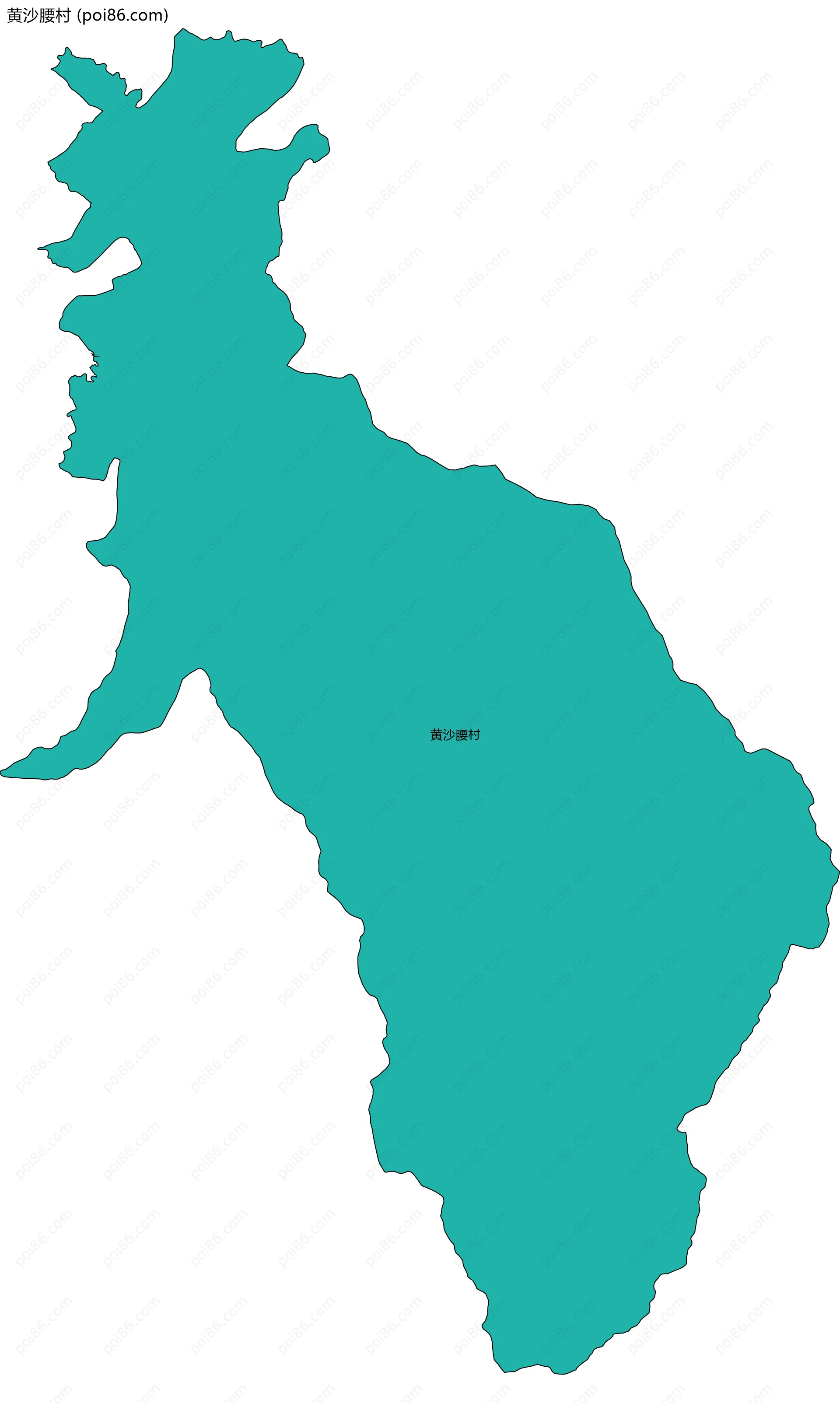 黄沙腰村边界地图