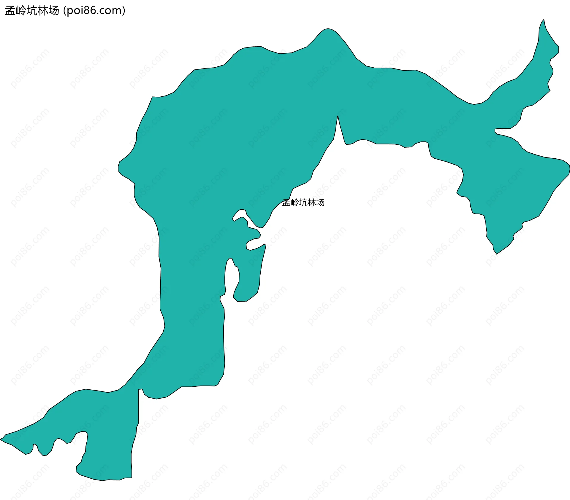 孟岭坑林场边界地图