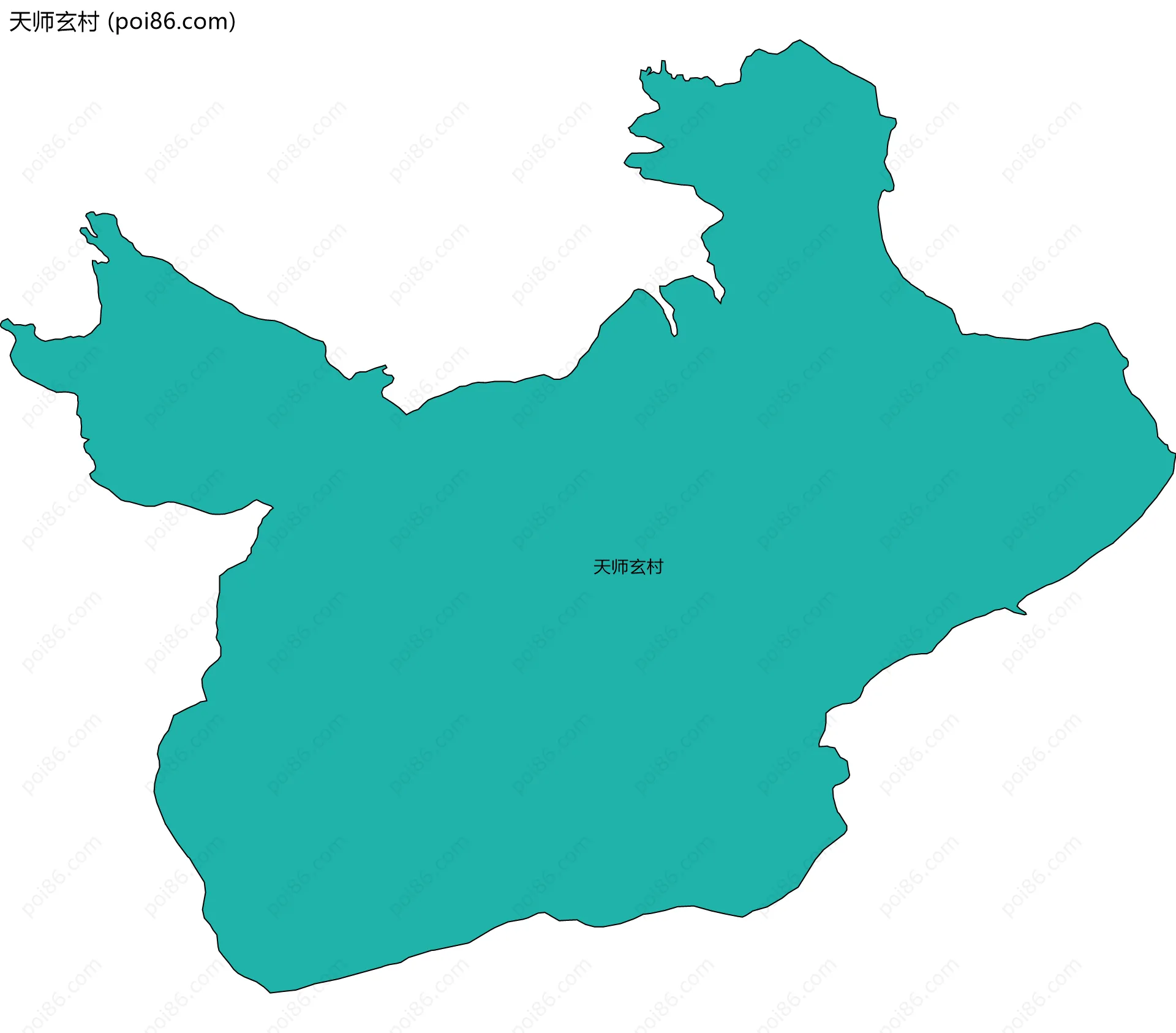 天师玄村边界地图