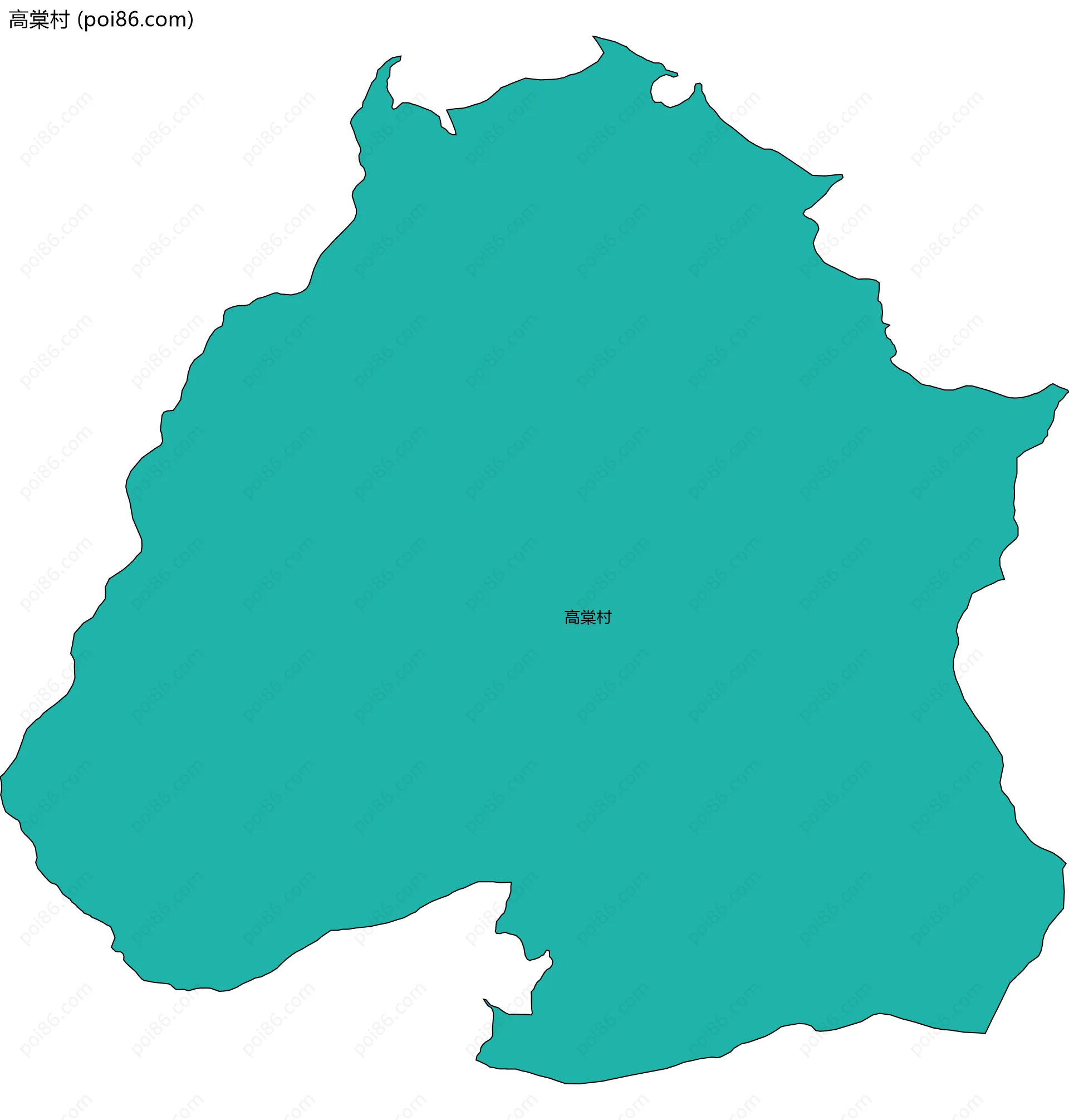 高棠村边界地图