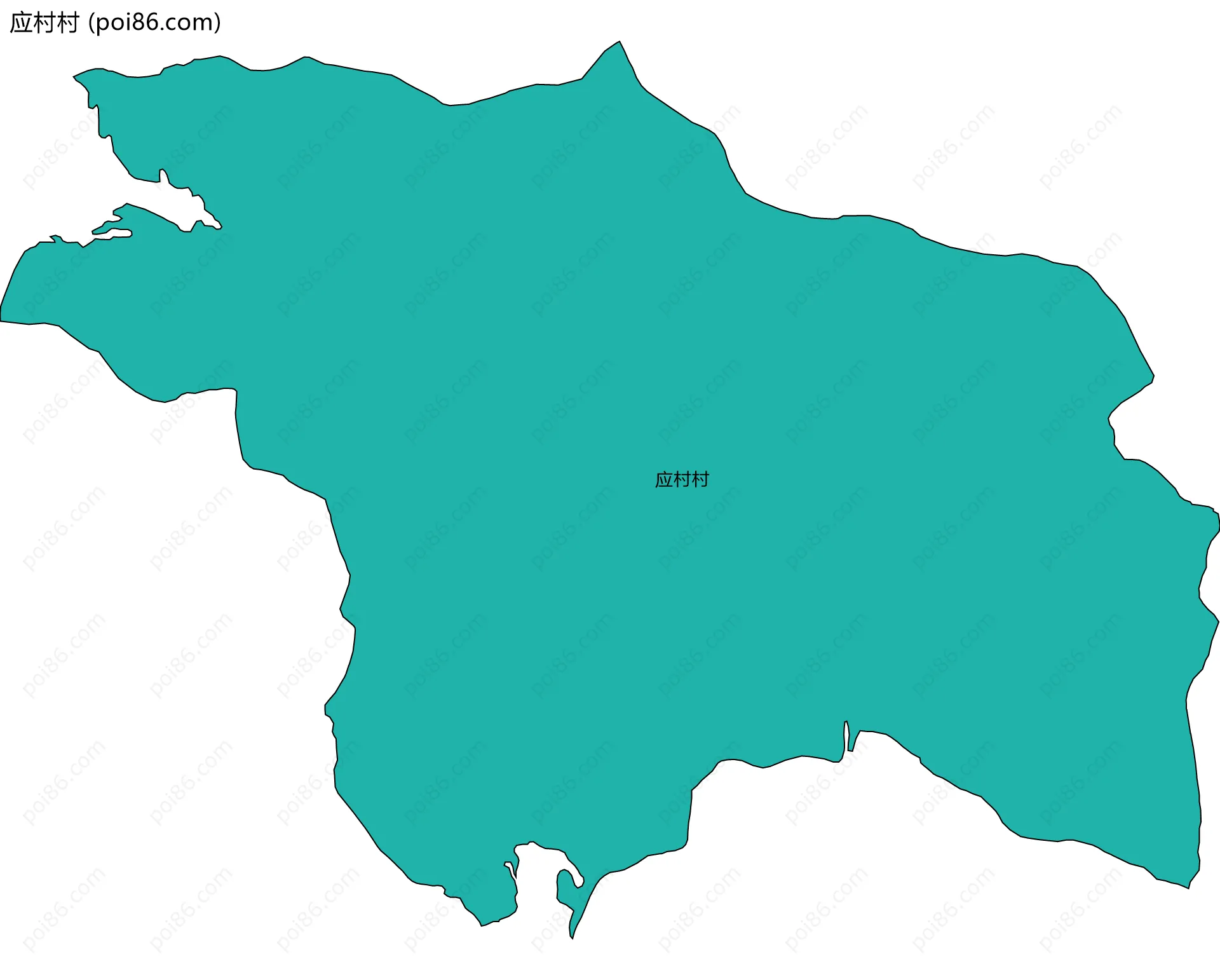 应村村边界地图