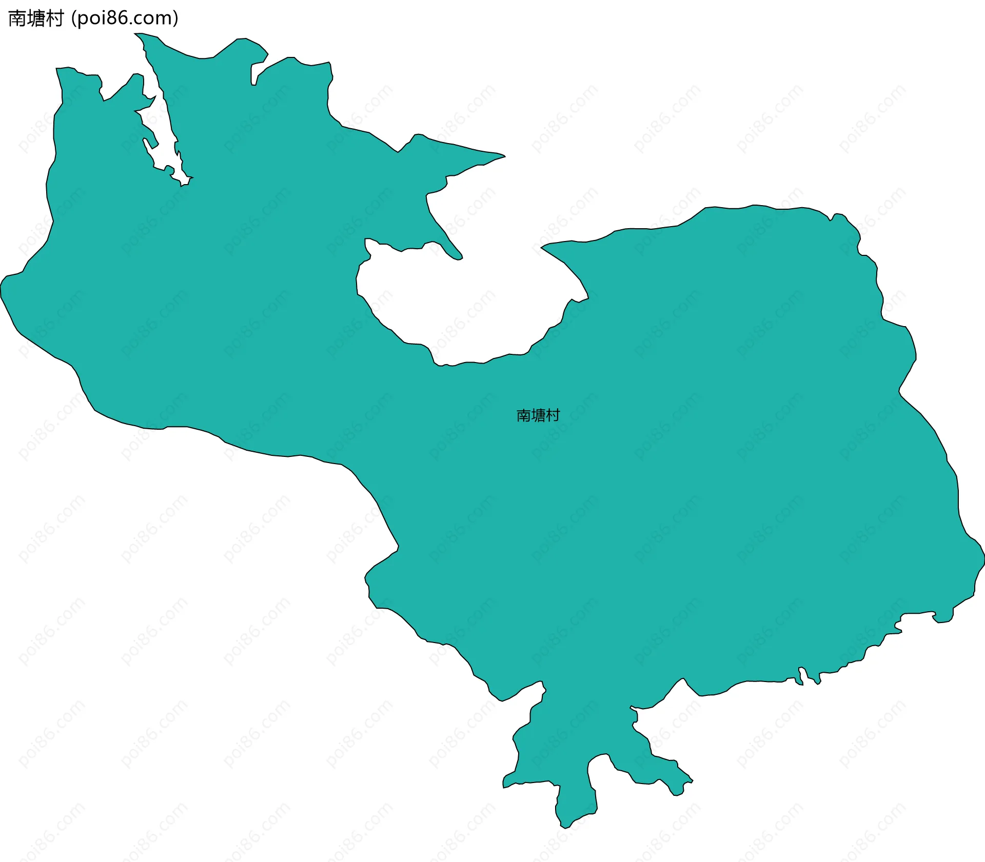 南塘村边界地图