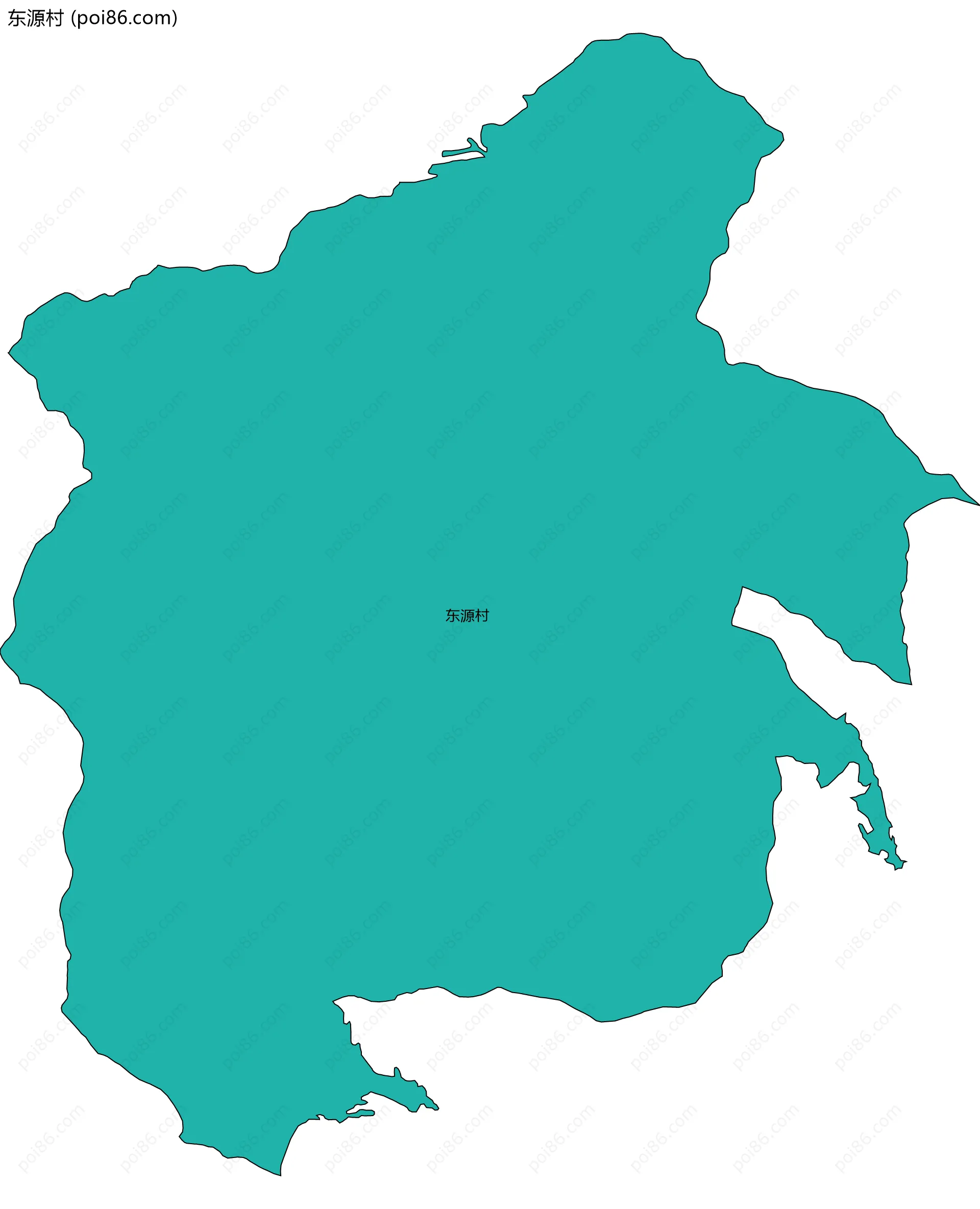 东源村边界地图
