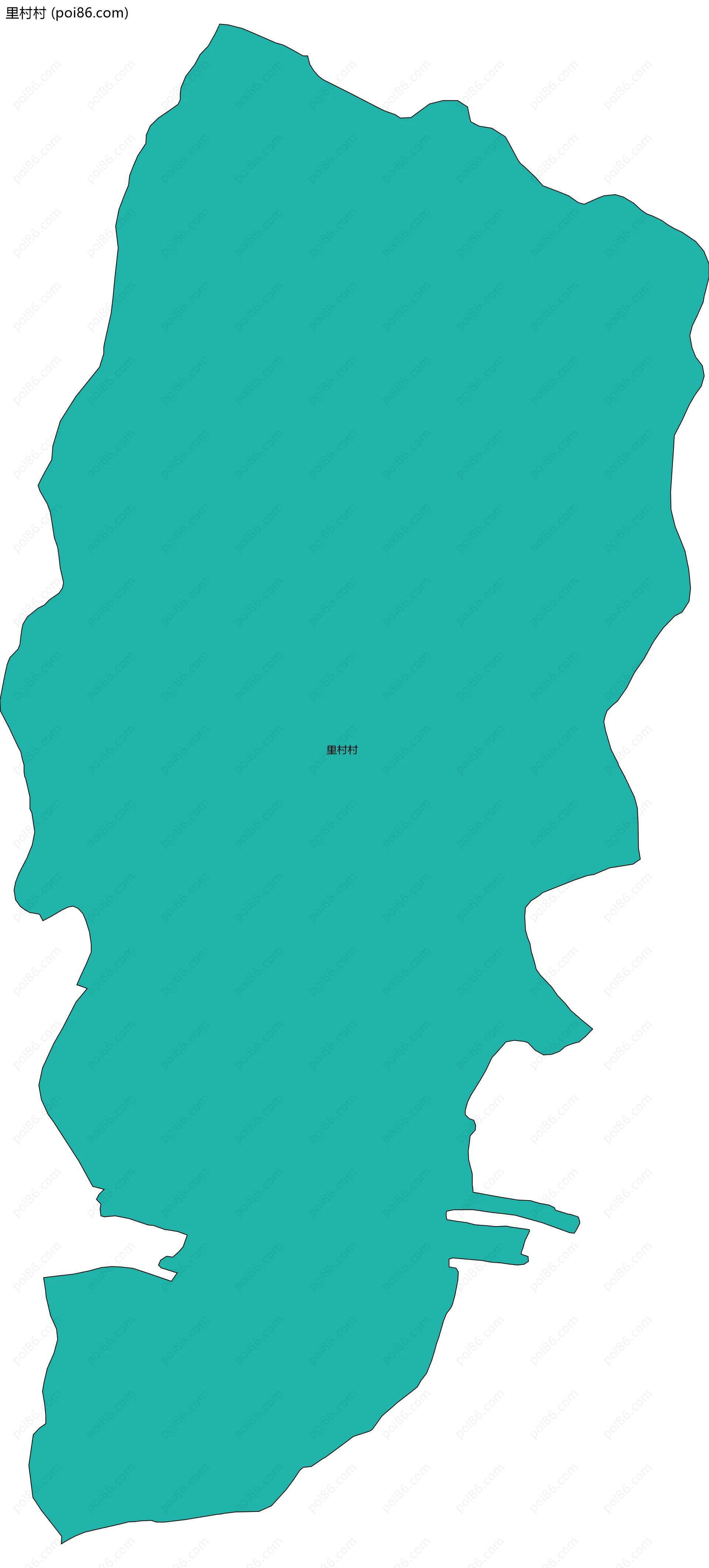 里村村边界地图