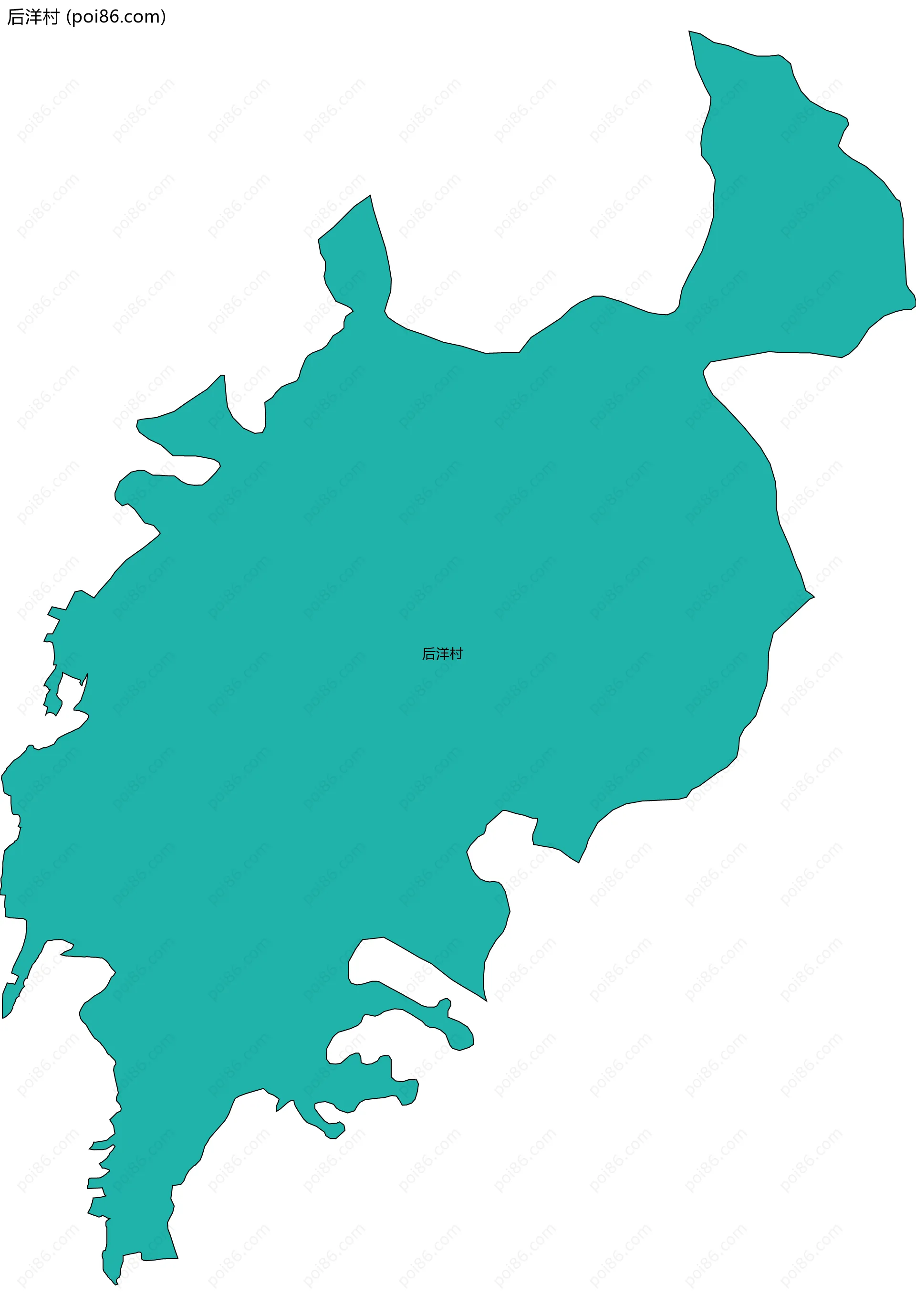 后洋村边界地图