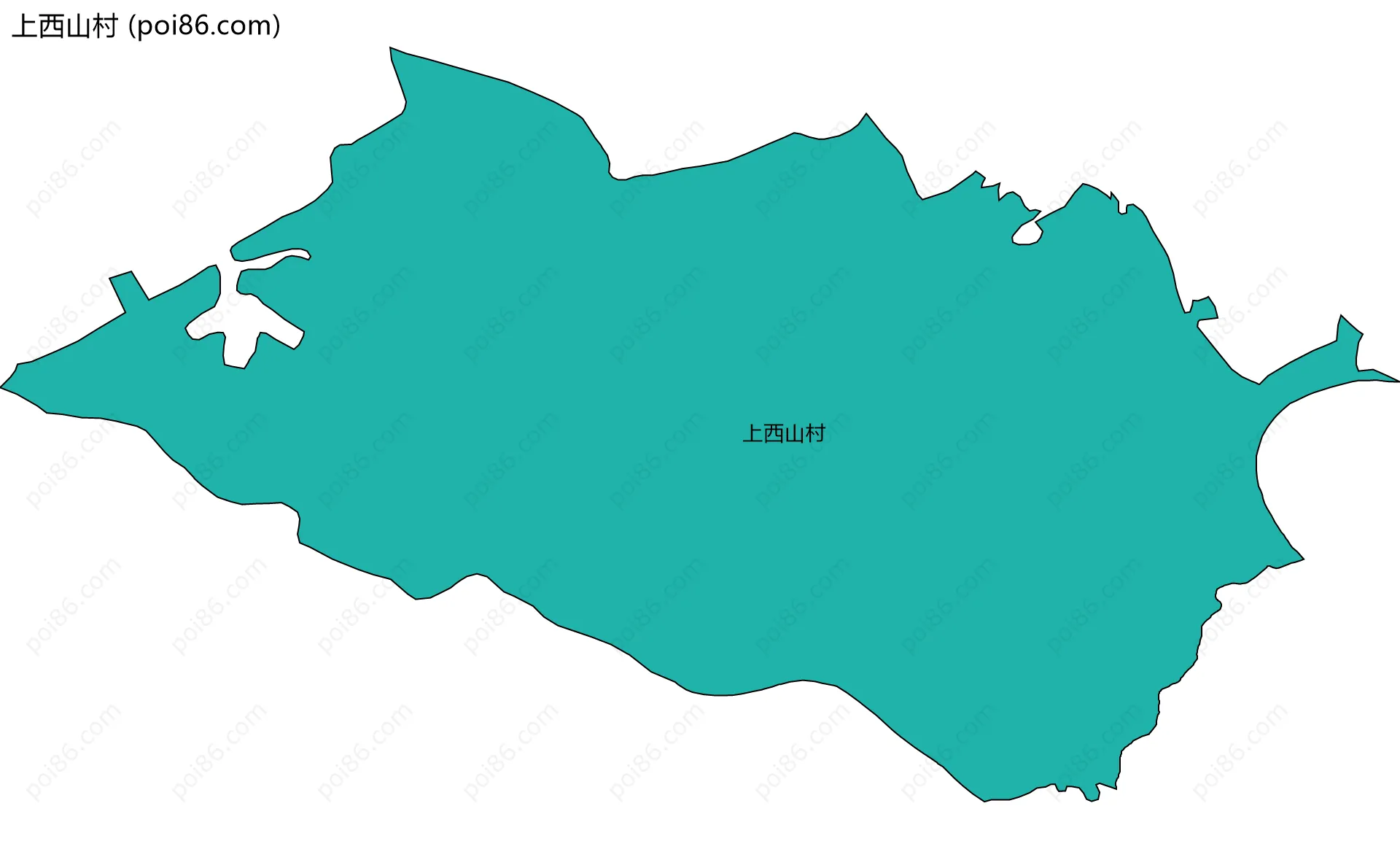 上西山村边界地图