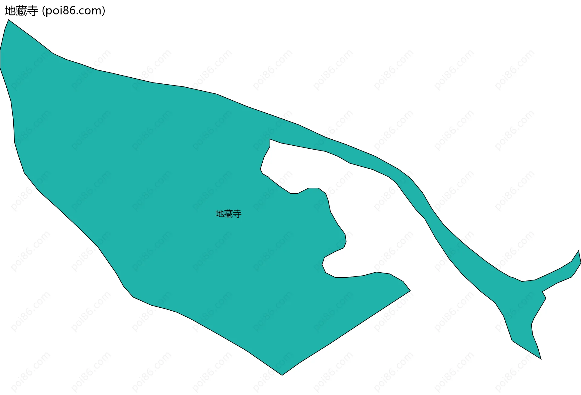 地藏寺边界地图