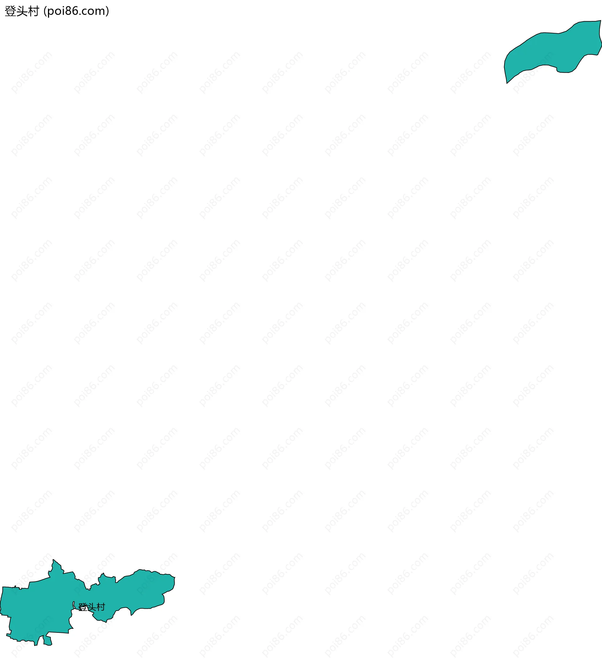 登头村边界地图