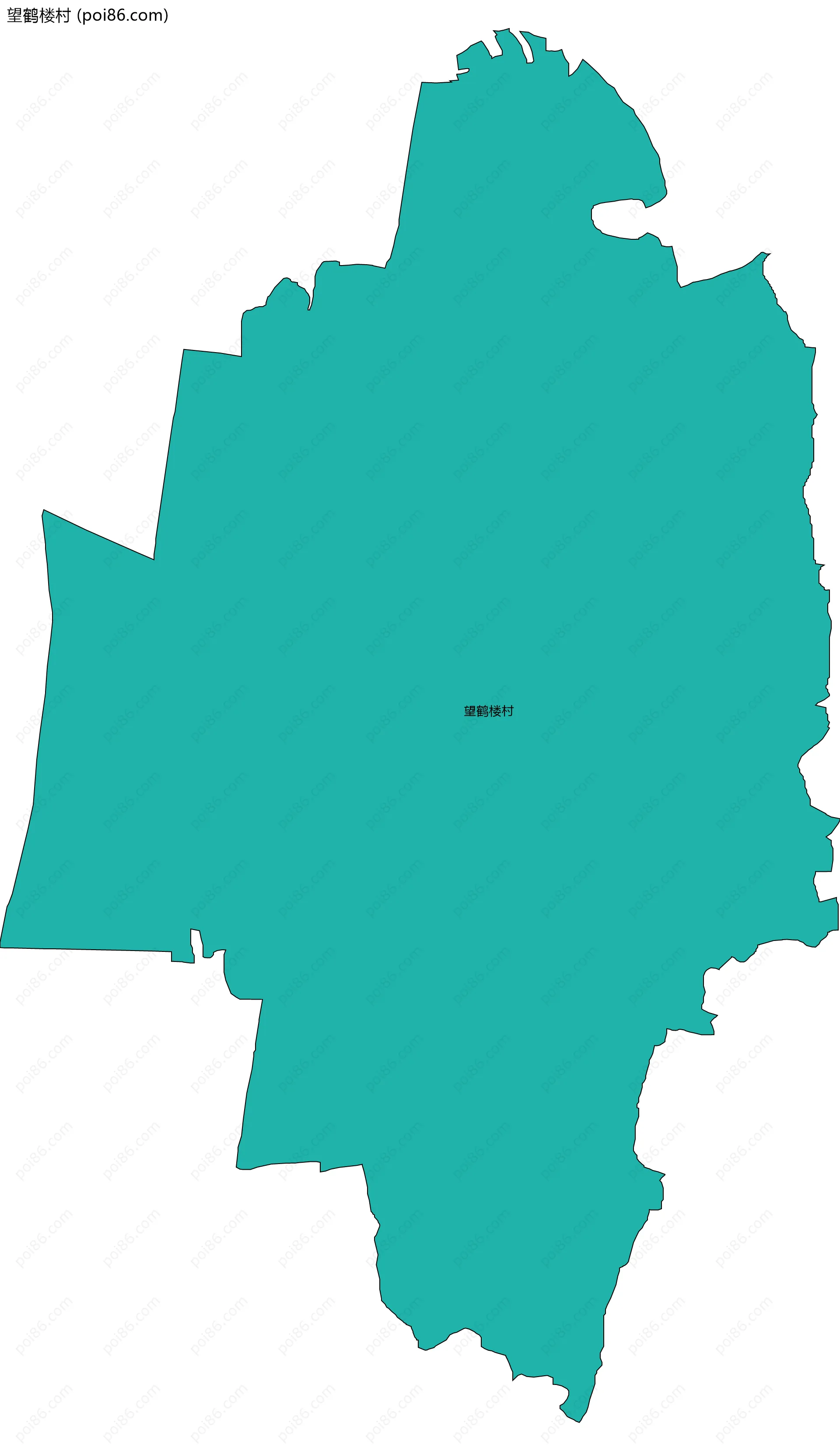 望鹤楼村边界地图