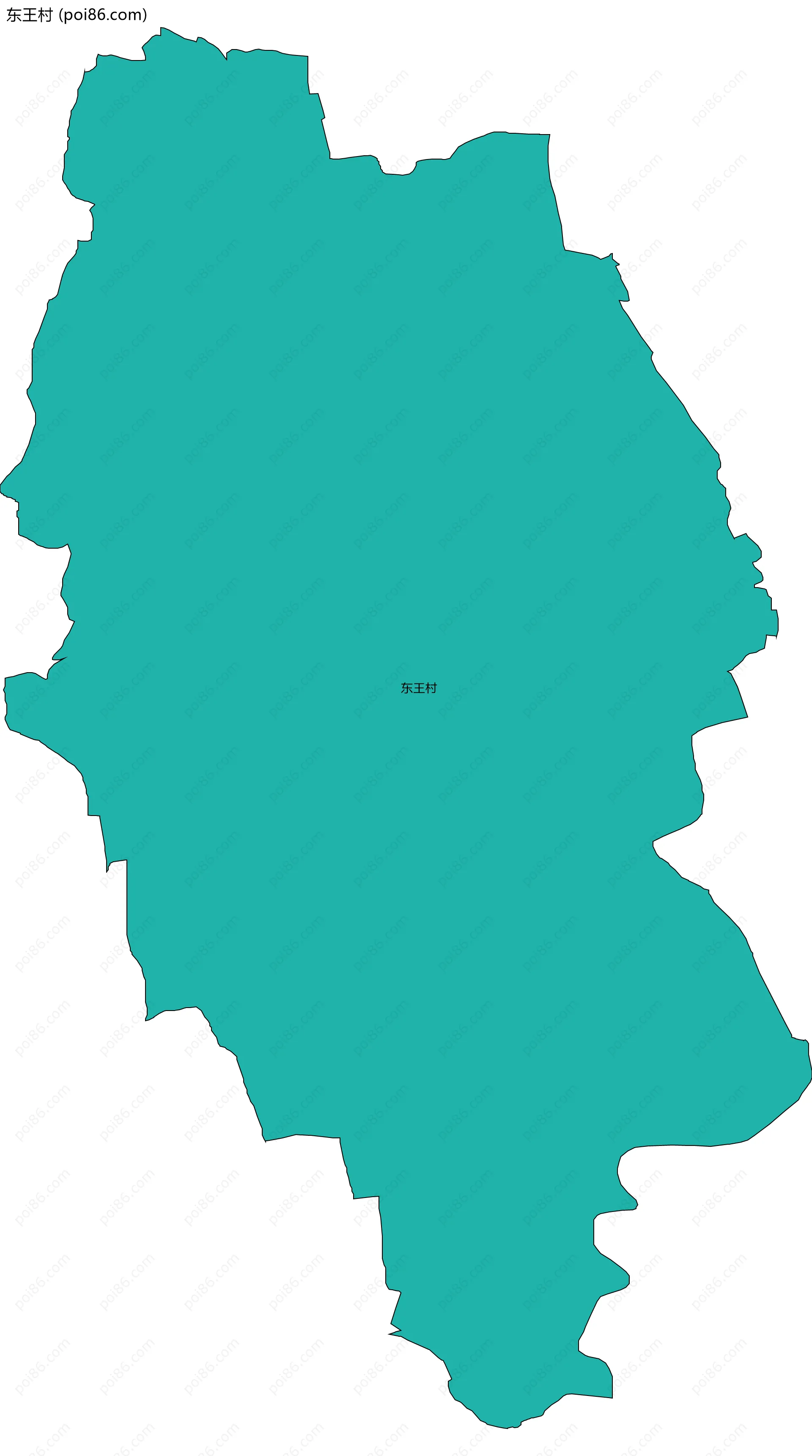 东王村边界地图