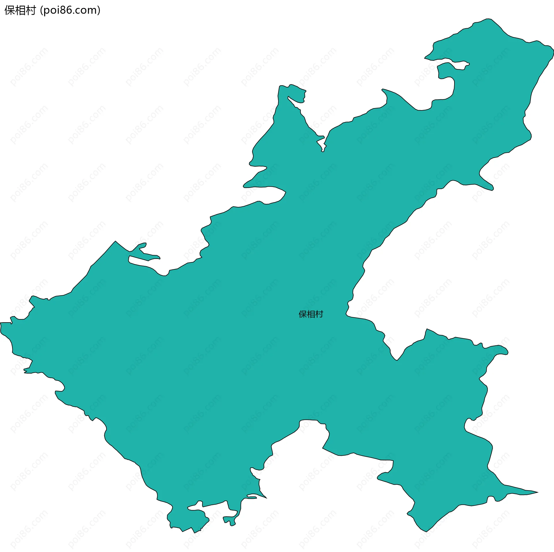 保相村边界地图