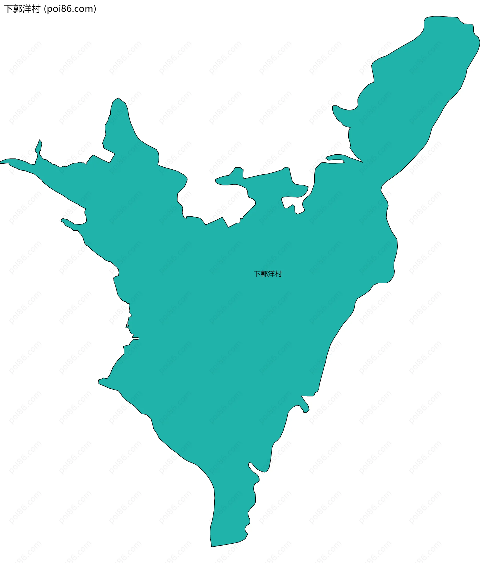 下郭洋村边界地图