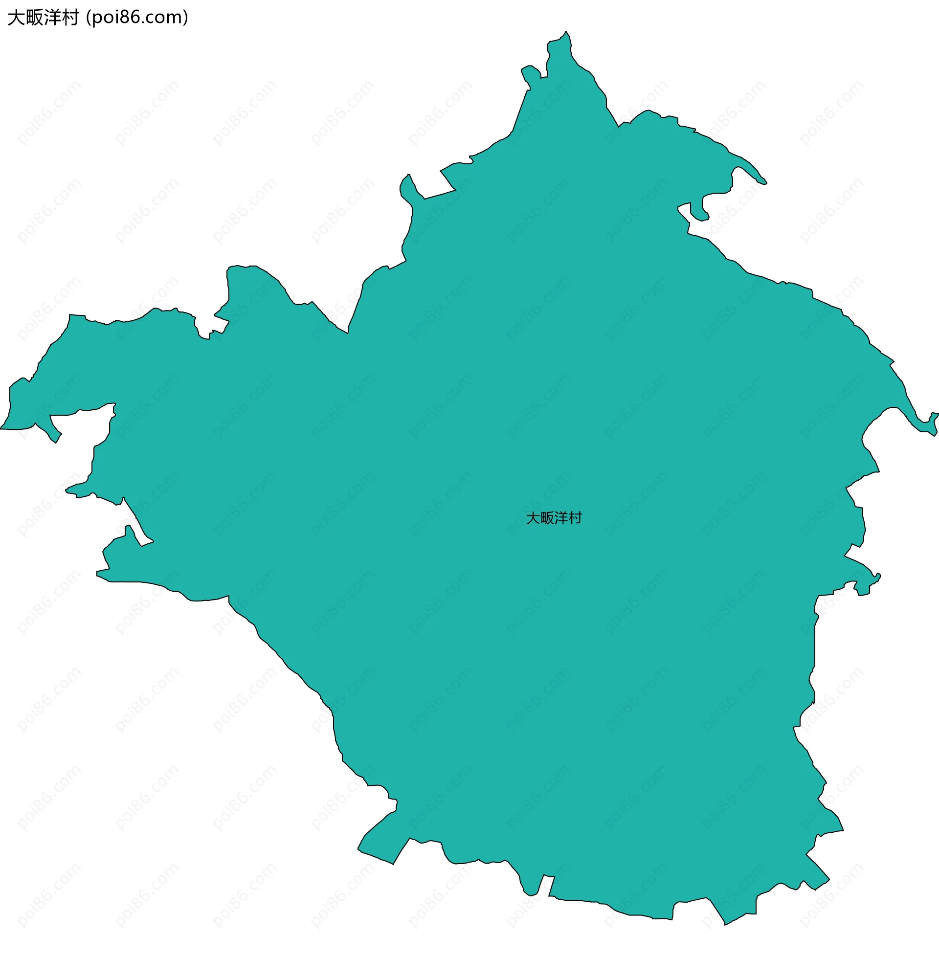 大畈洋村边界地图