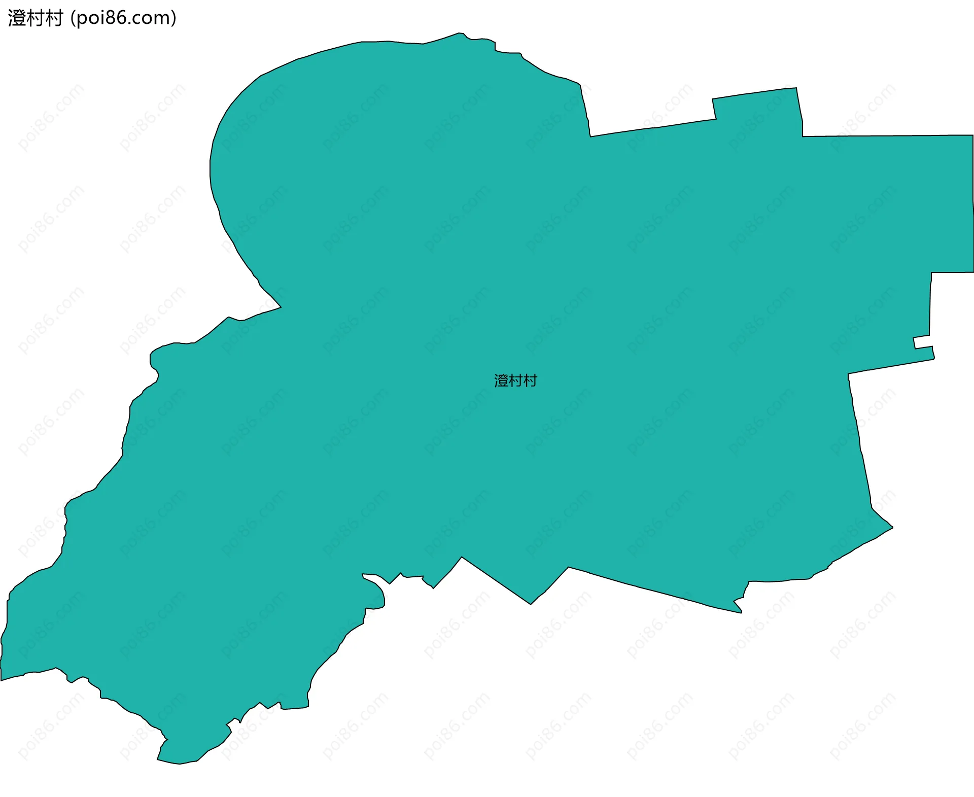澄村村边界地图