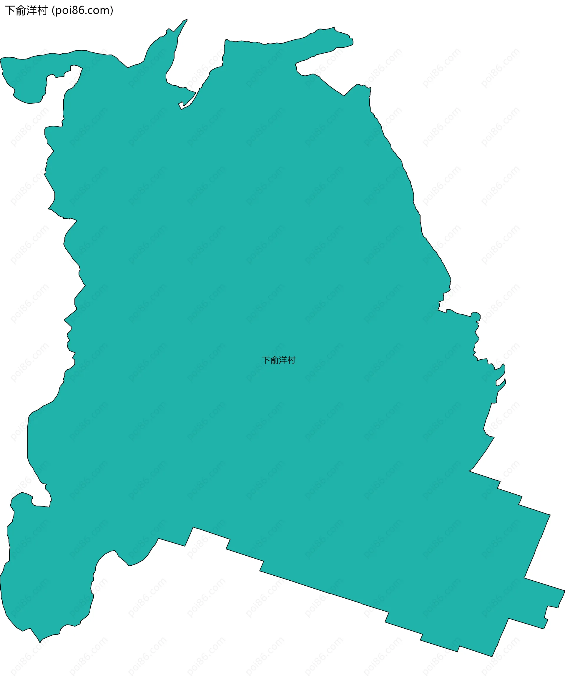 下俞洋村边界地图