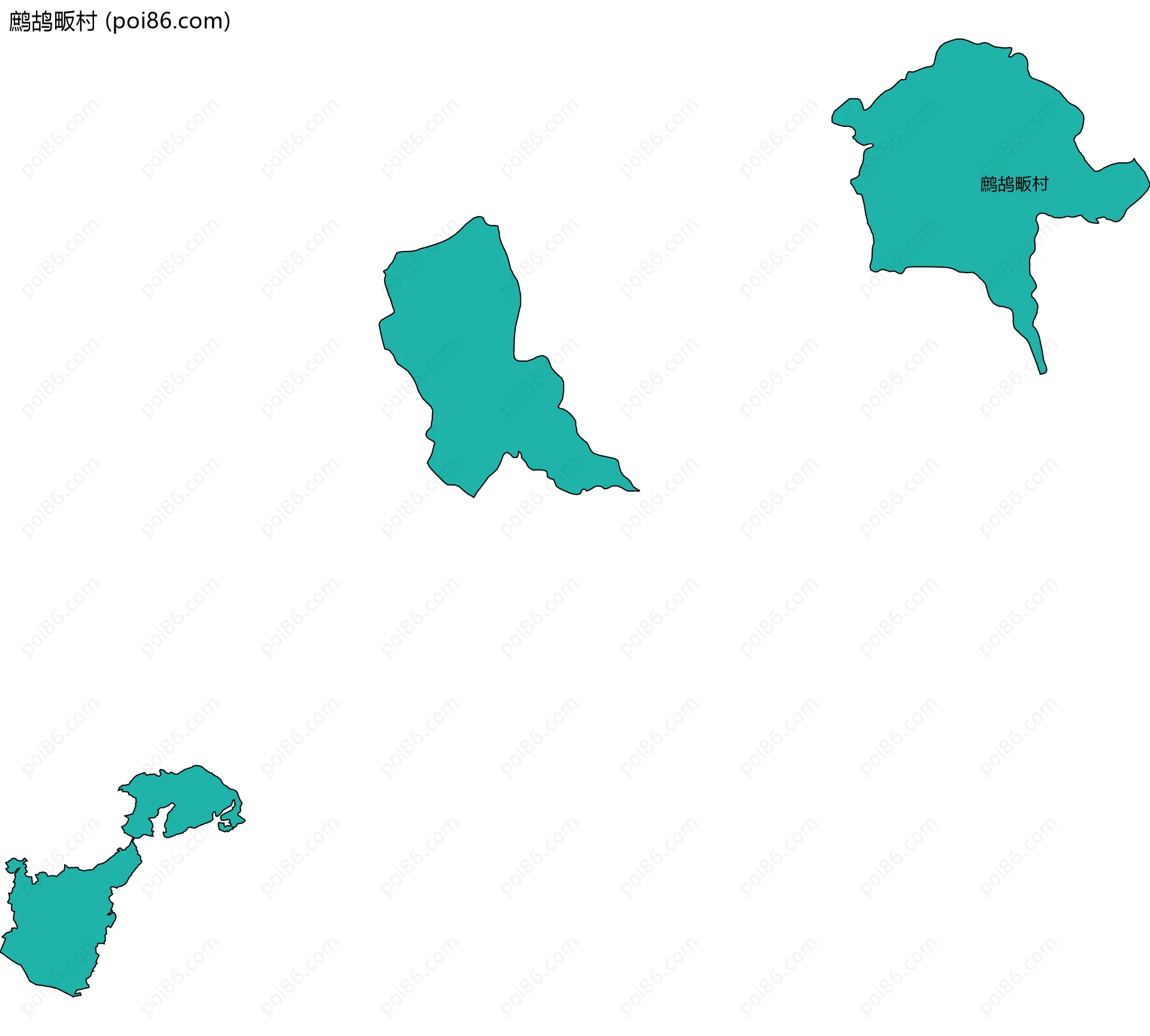 鹧鸪畈村边界地图