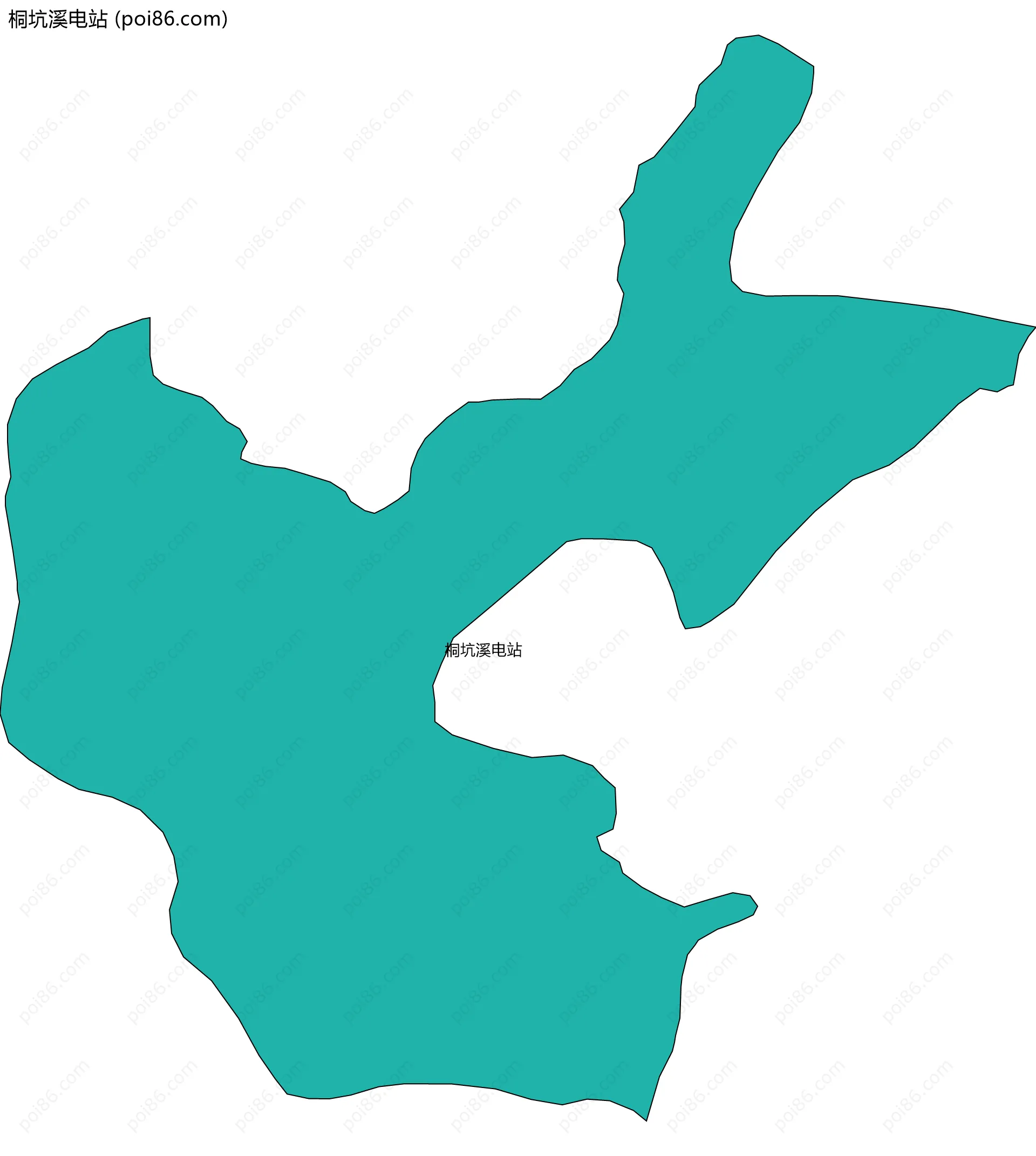 桐坑溪电站边界地图