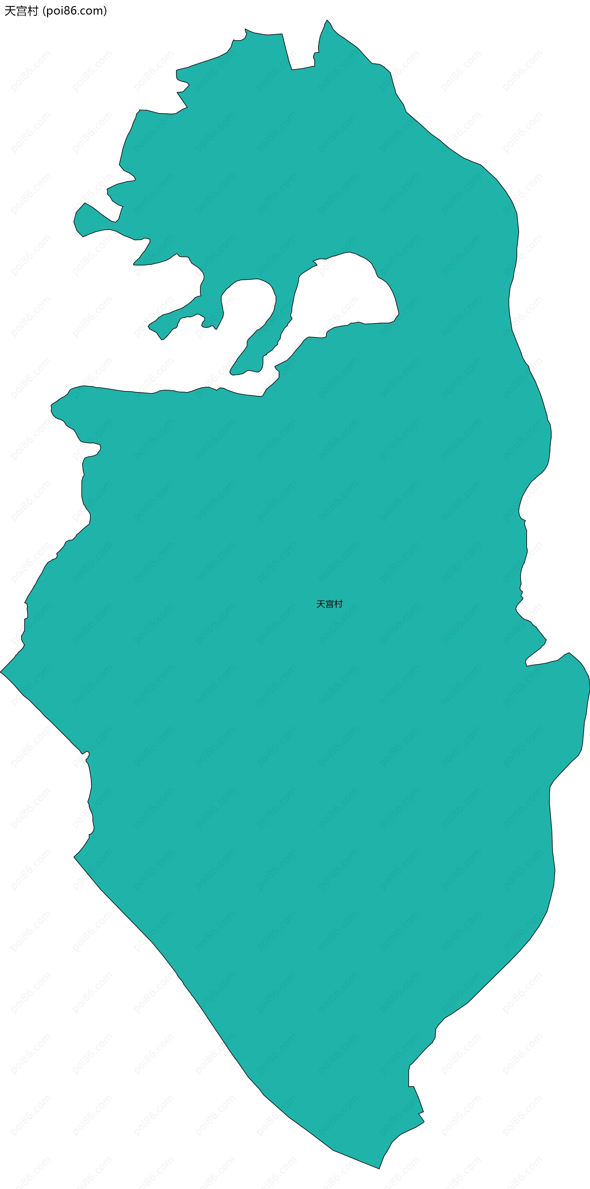 天宫村边界地图