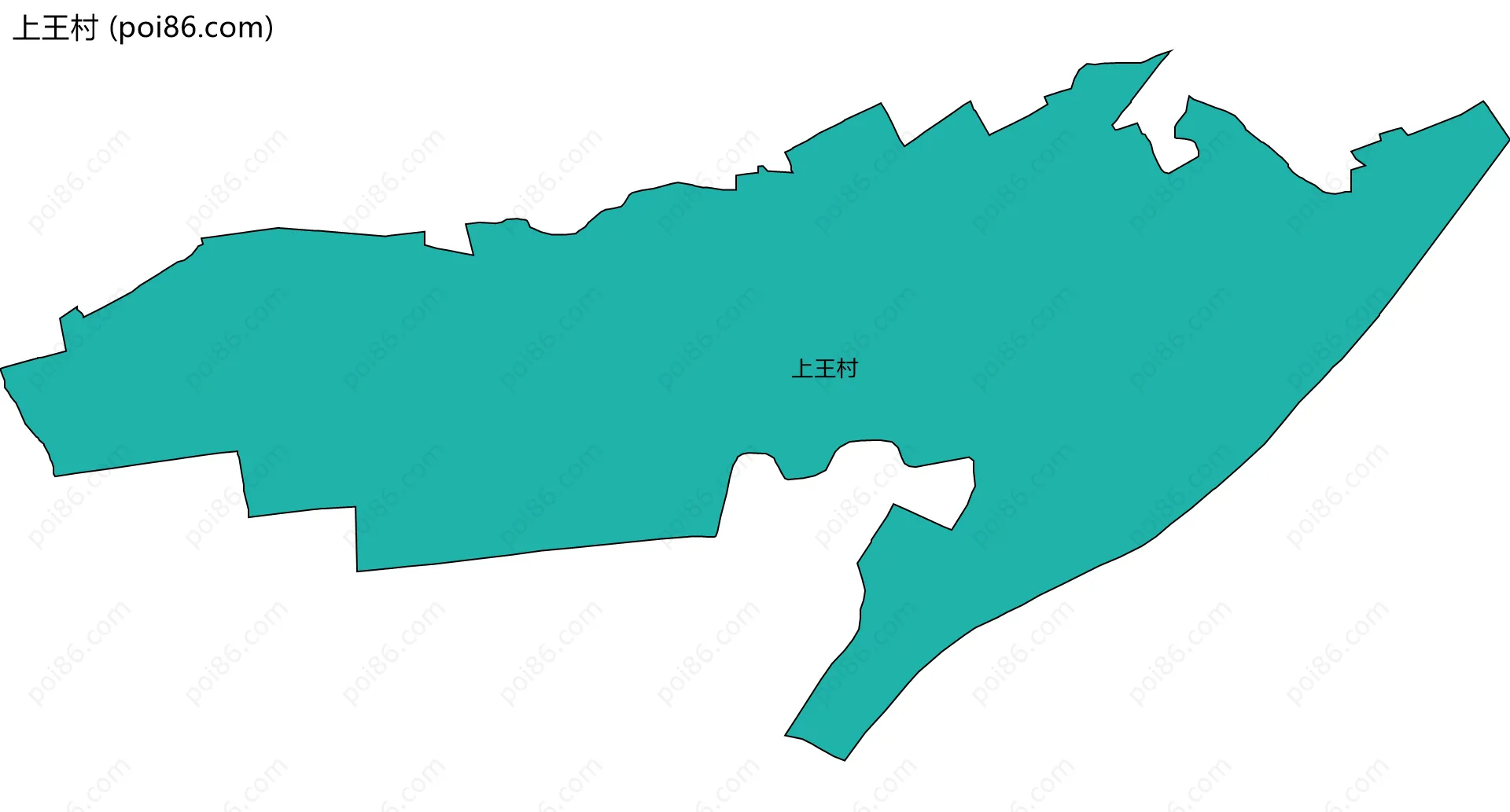 上王村边界地图