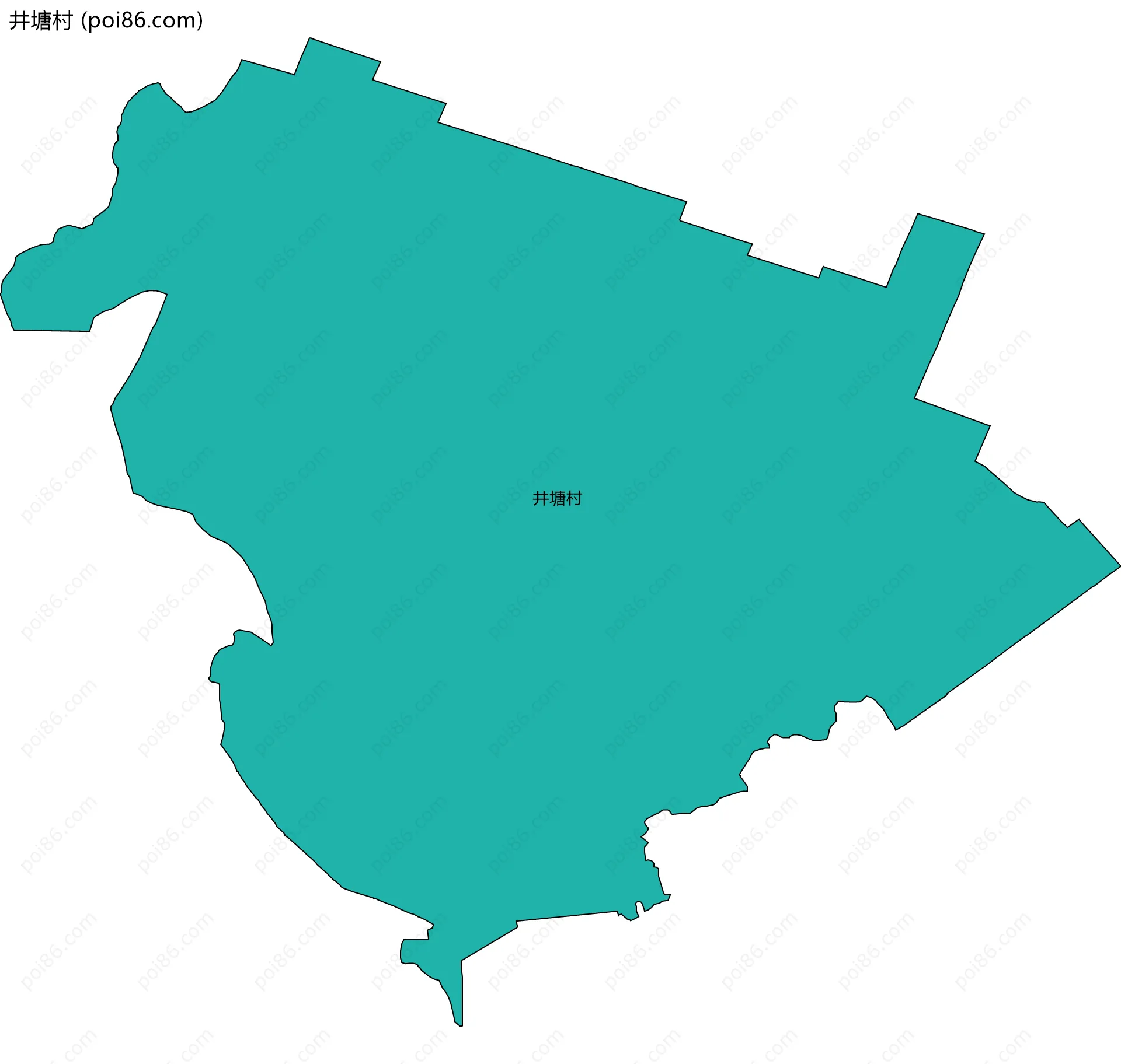 井塘村边界地图