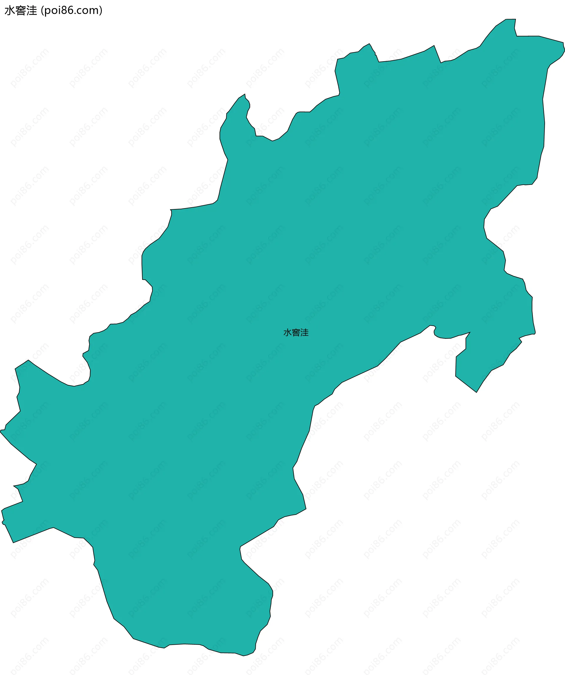 水窖洼边界地图