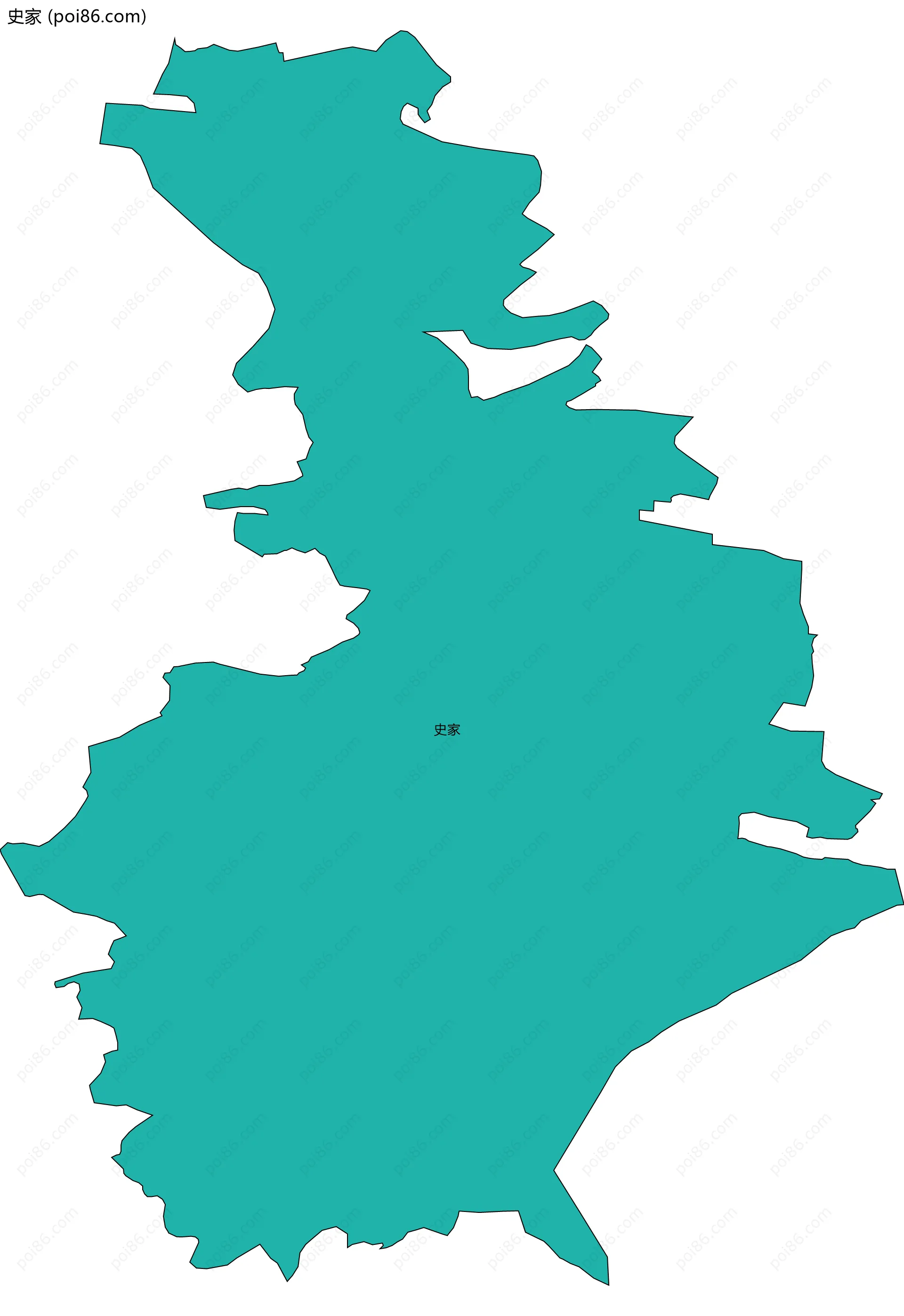 史家边界地图