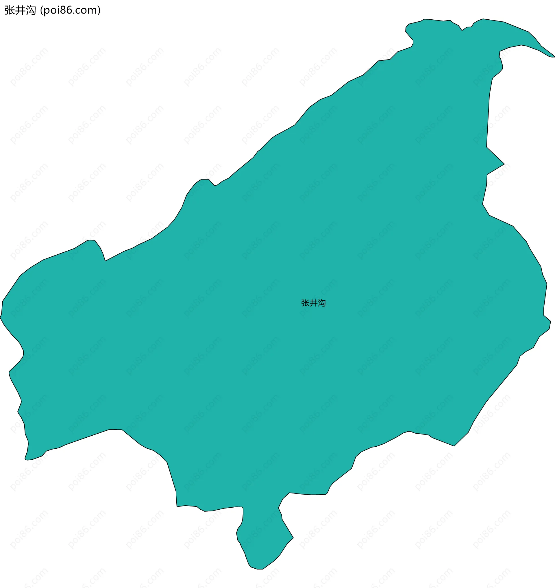 张井沟边界地图