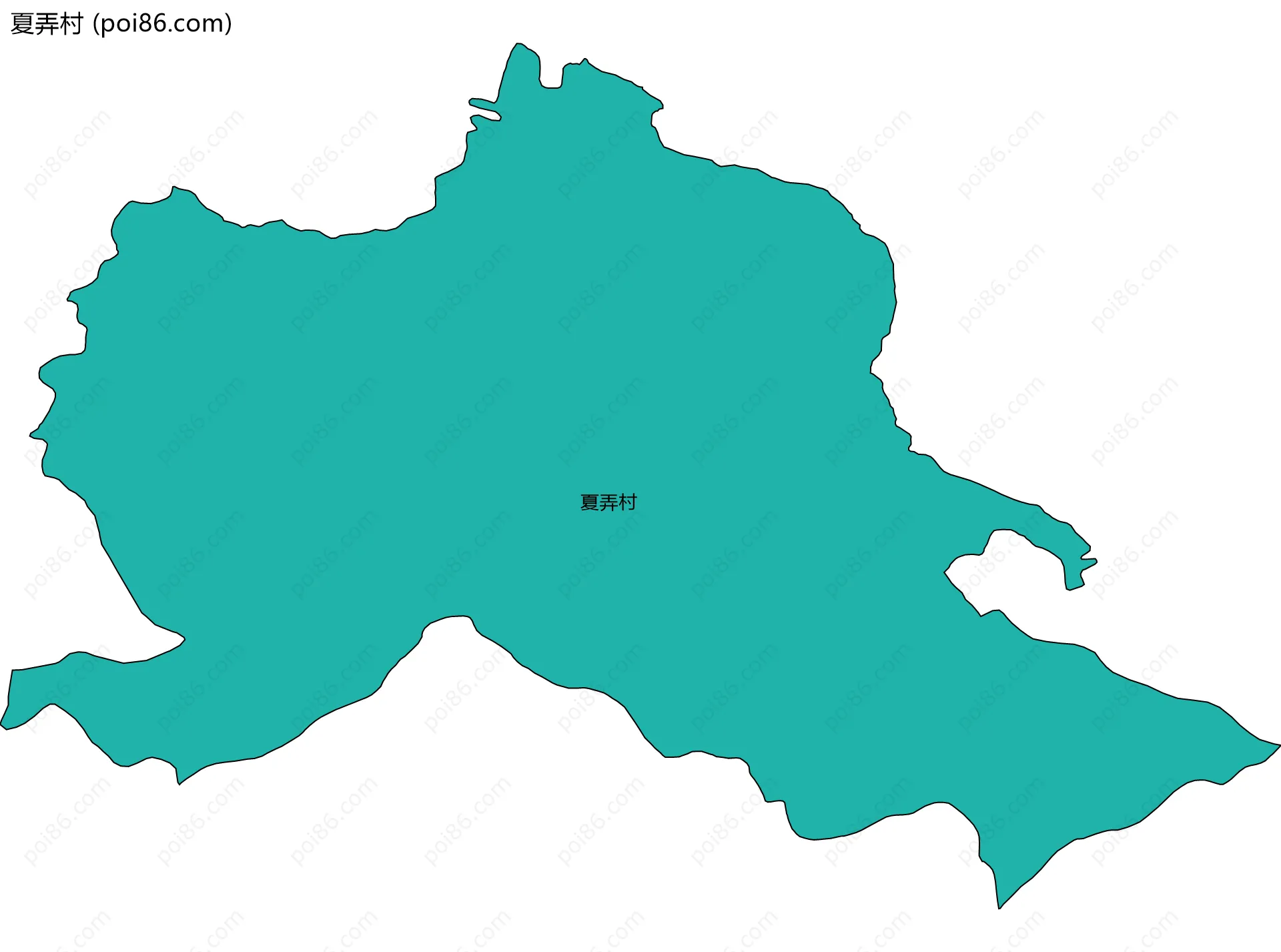 夏弄村边界地图