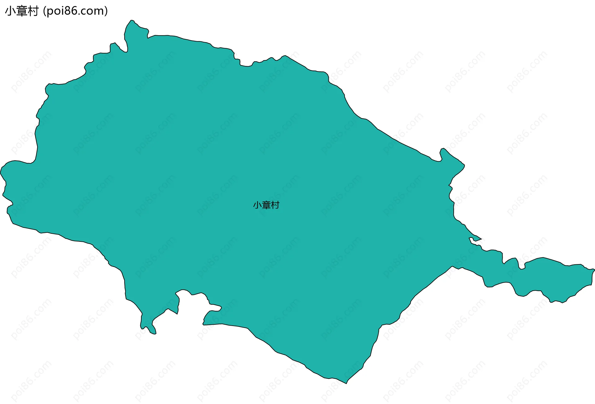 小章村边界地图