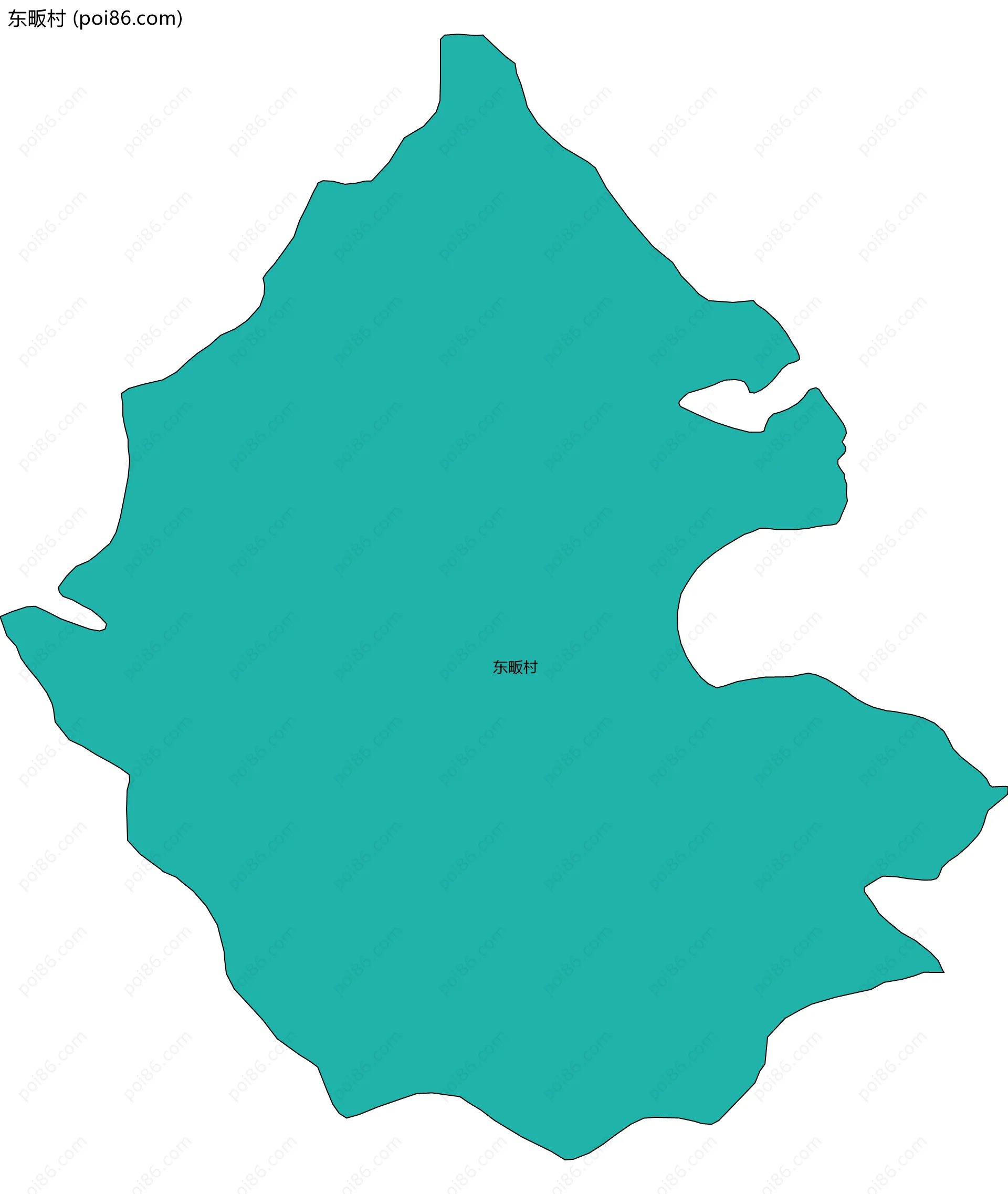 东畈村边界地图