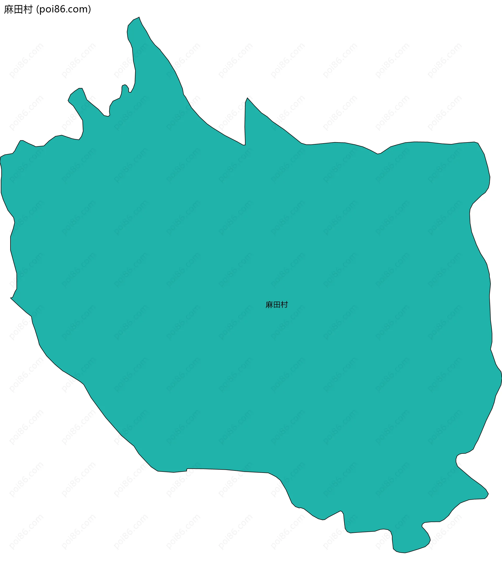 麻田村边界地图