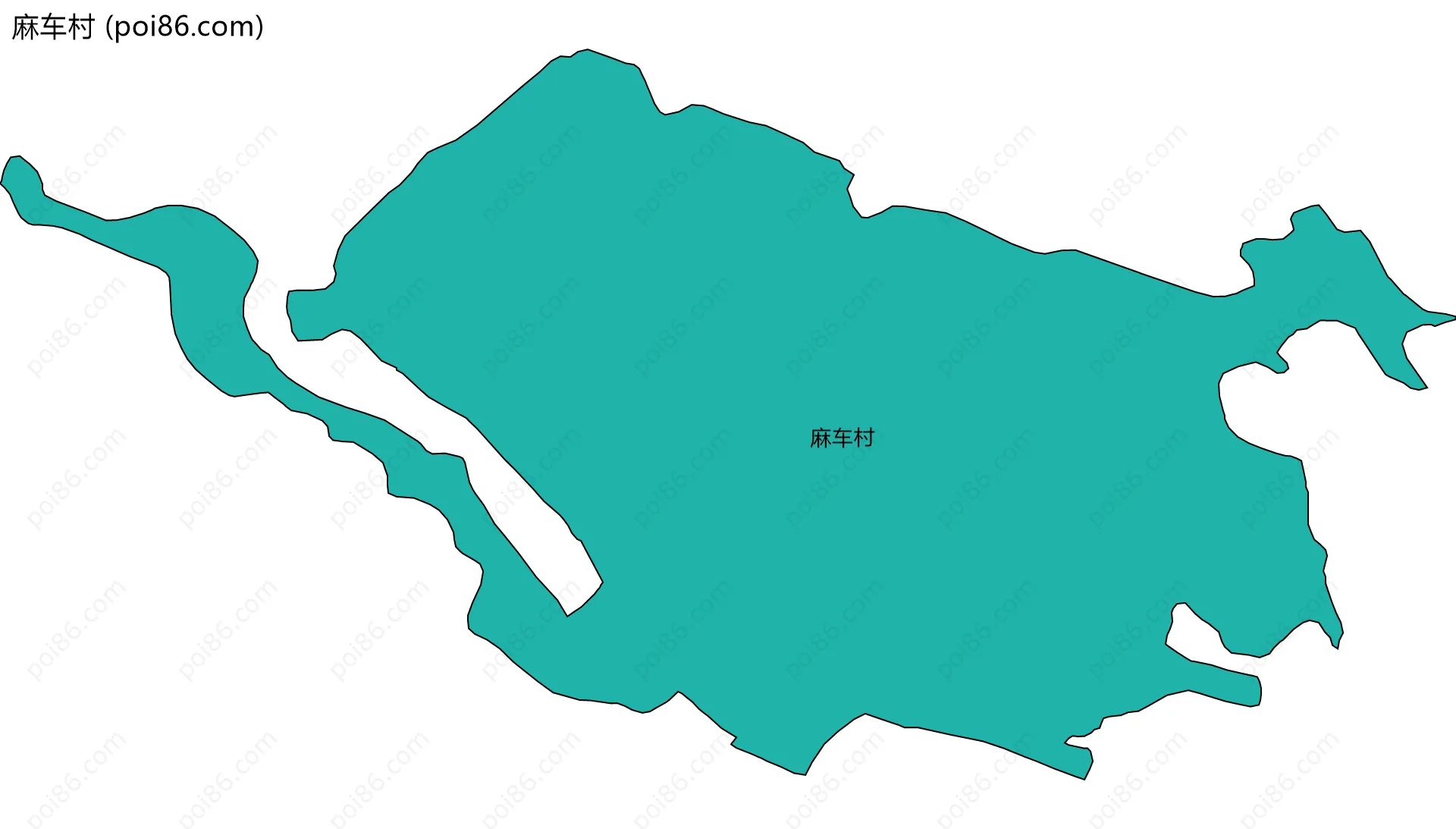 麻车村边界地图