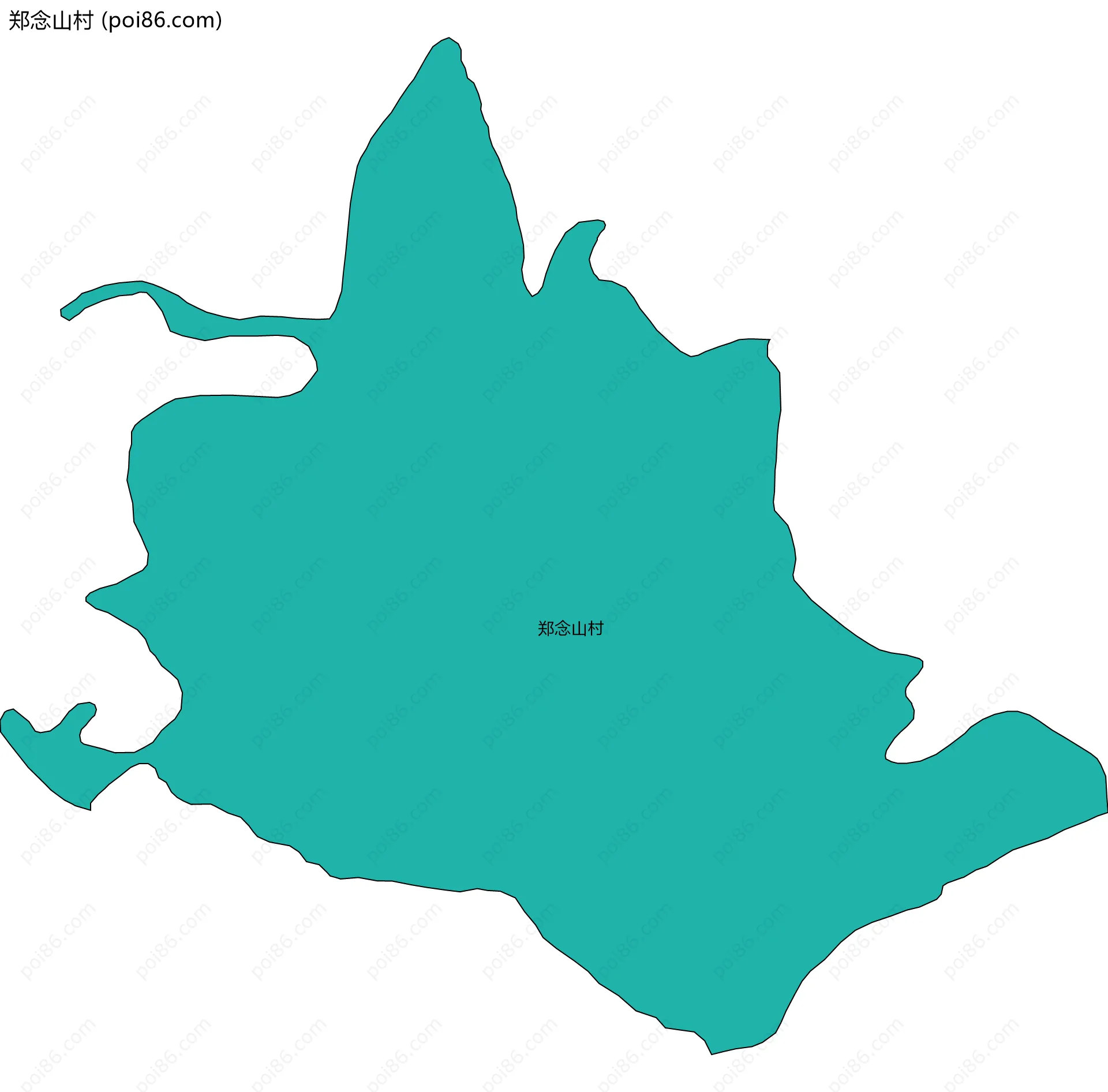 郑念山村边界地图