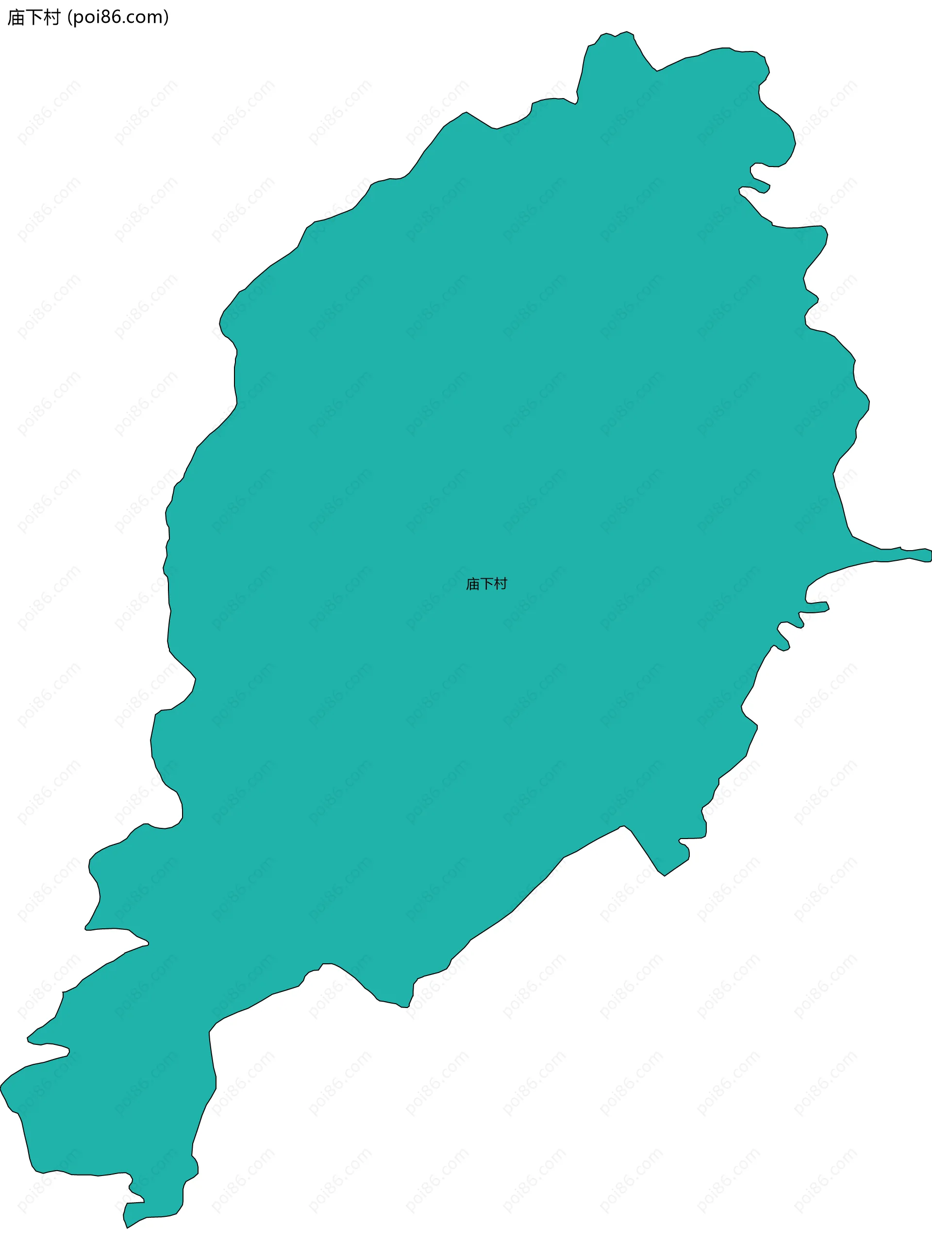 庙下村边界地图