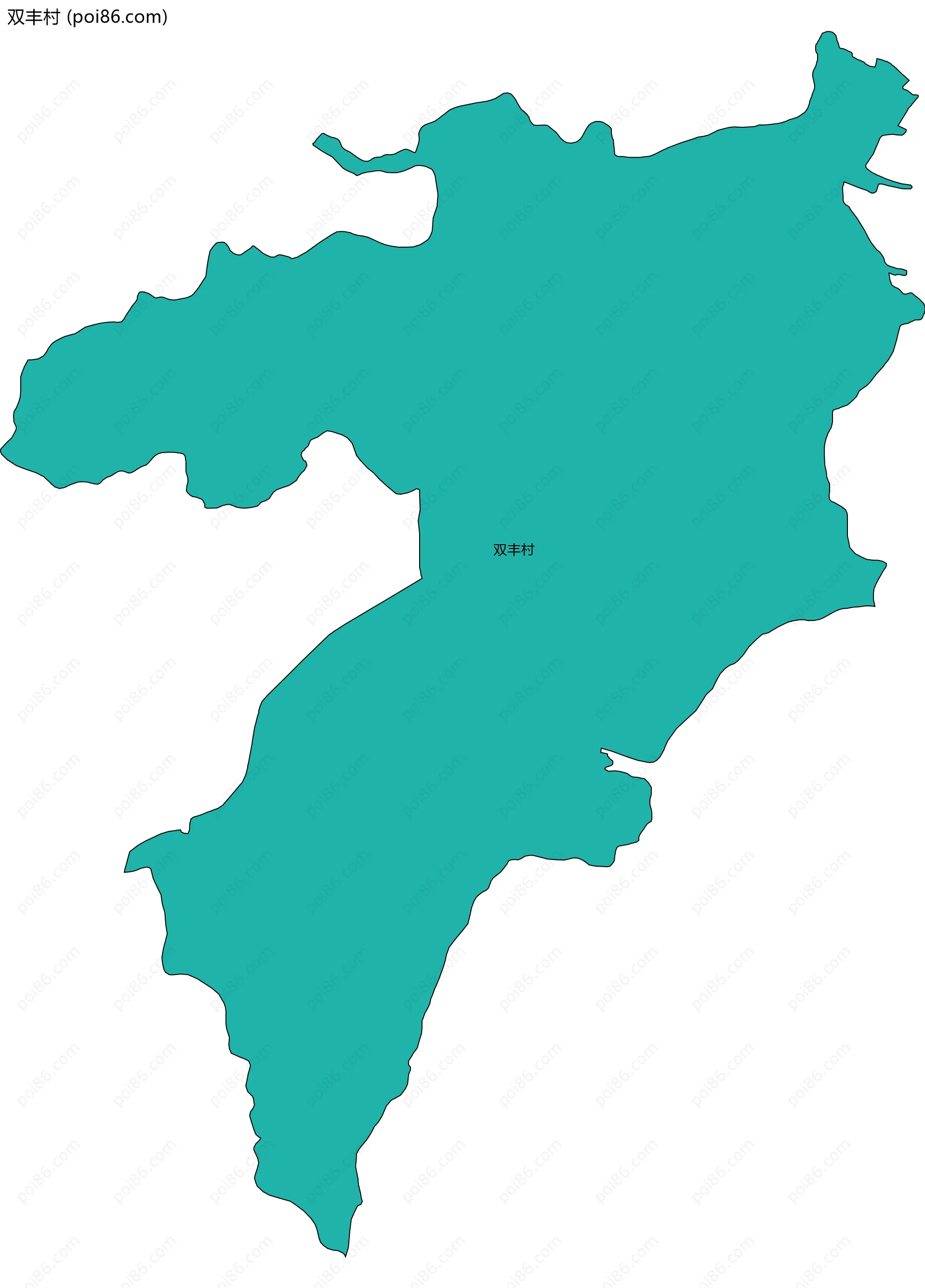 双丰村边界地图