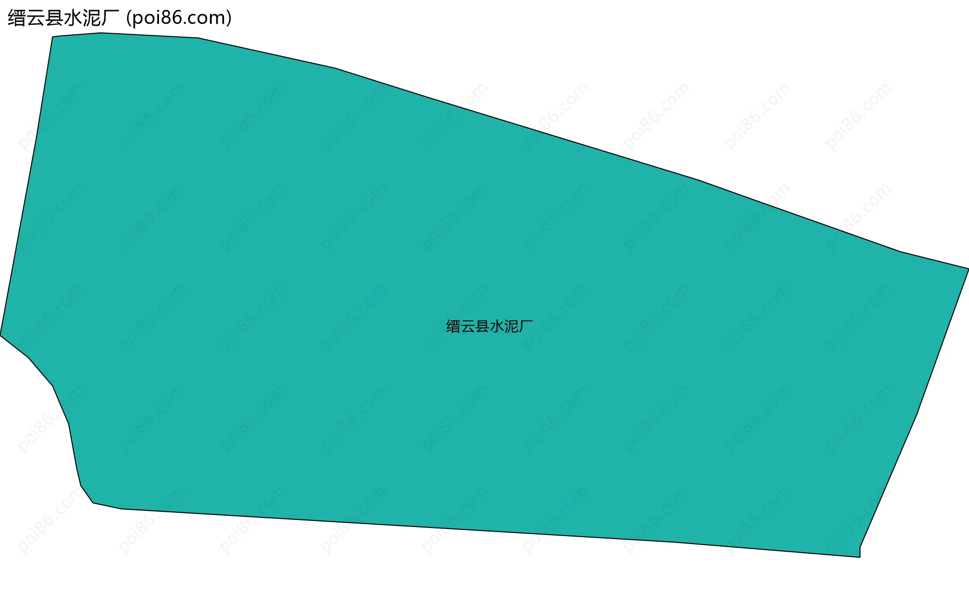 缙云县水泥厂边界地图