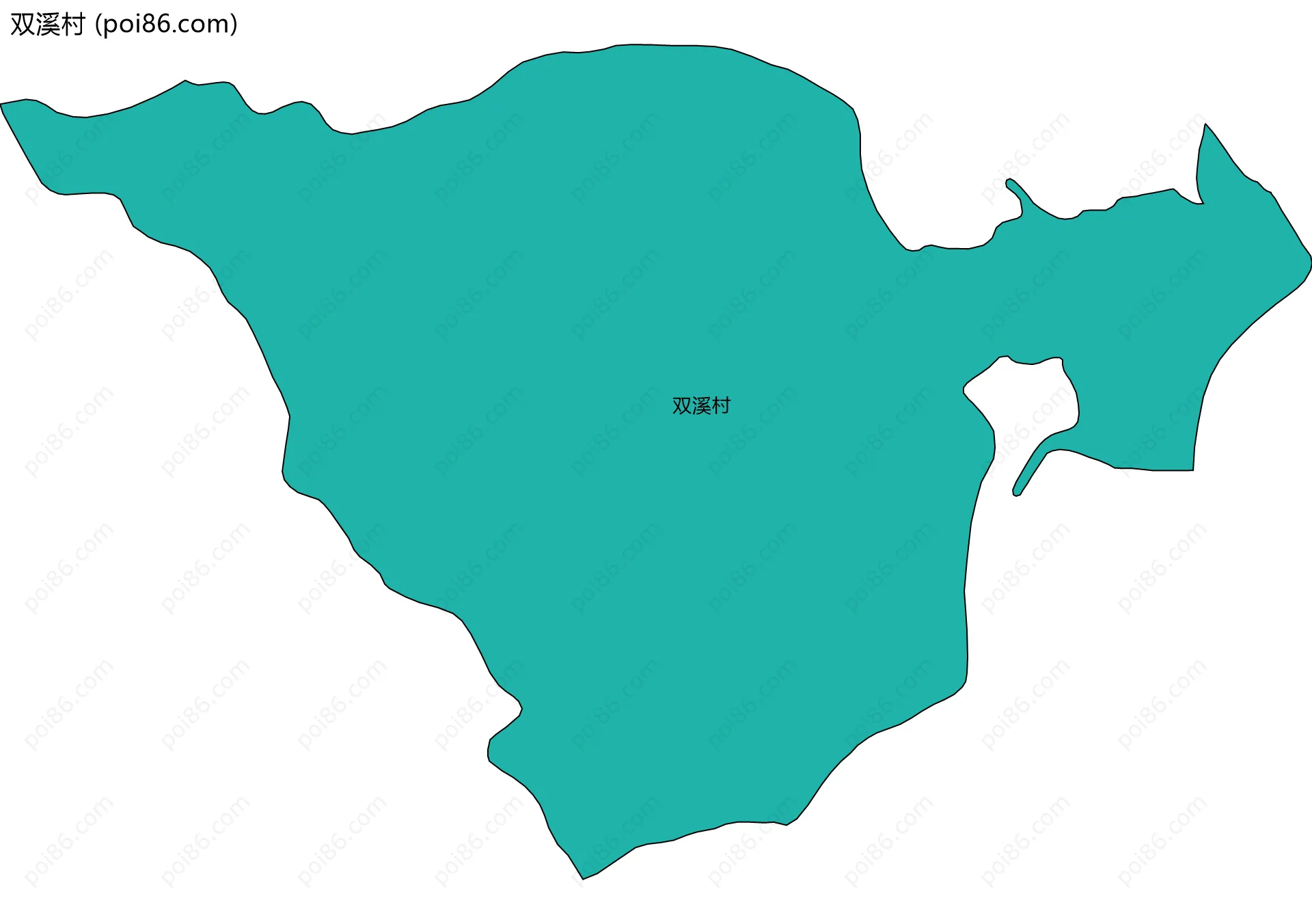 双溪村边界地图