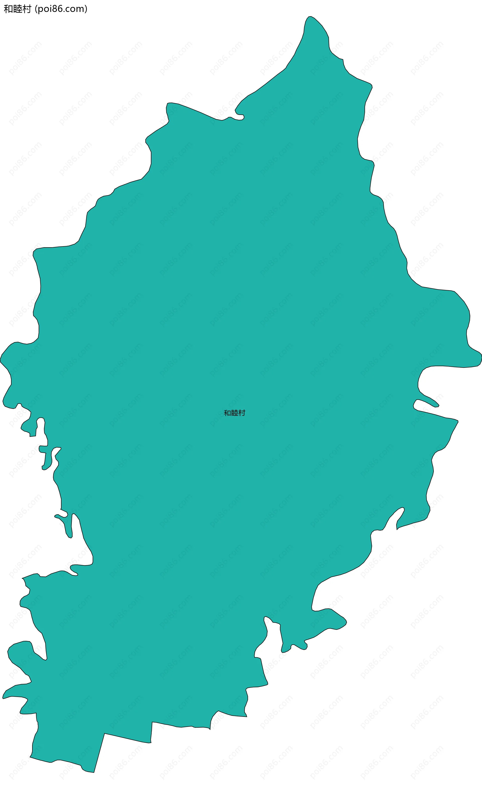 和睦村边界地图