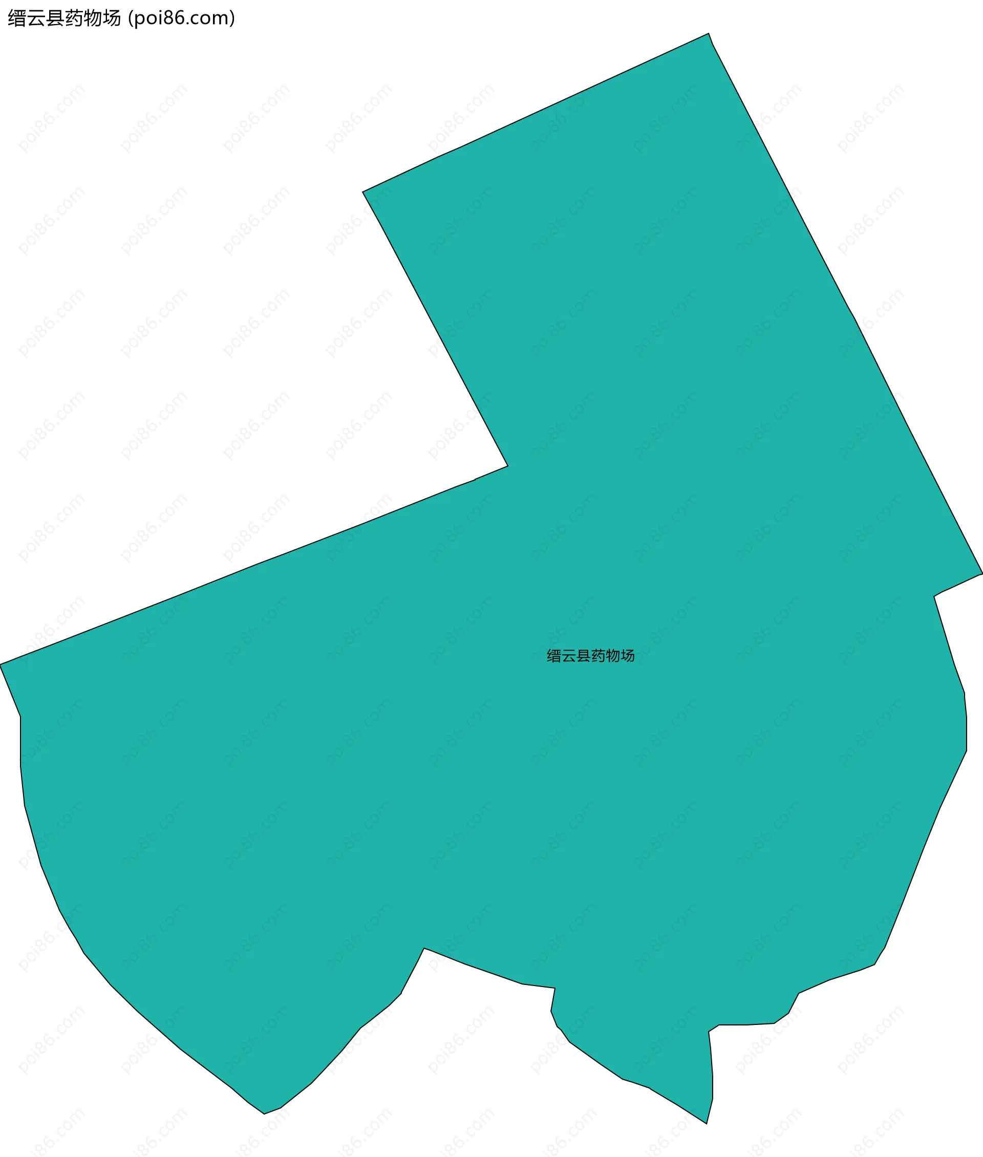 缙云县药物场边界地图