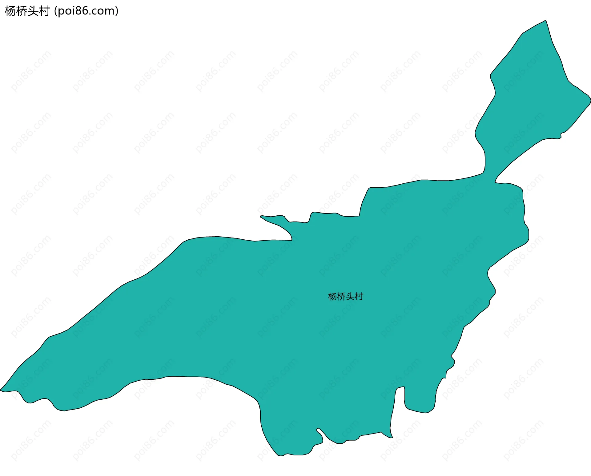 杨桥头村边界地图