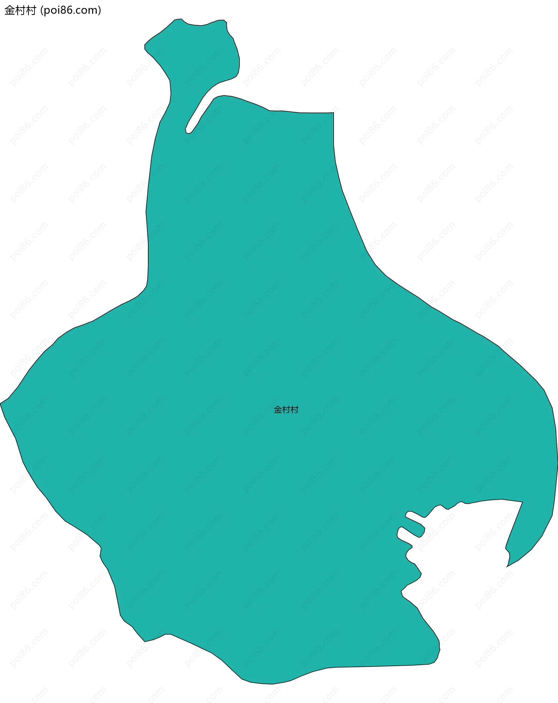 金村村边界地图