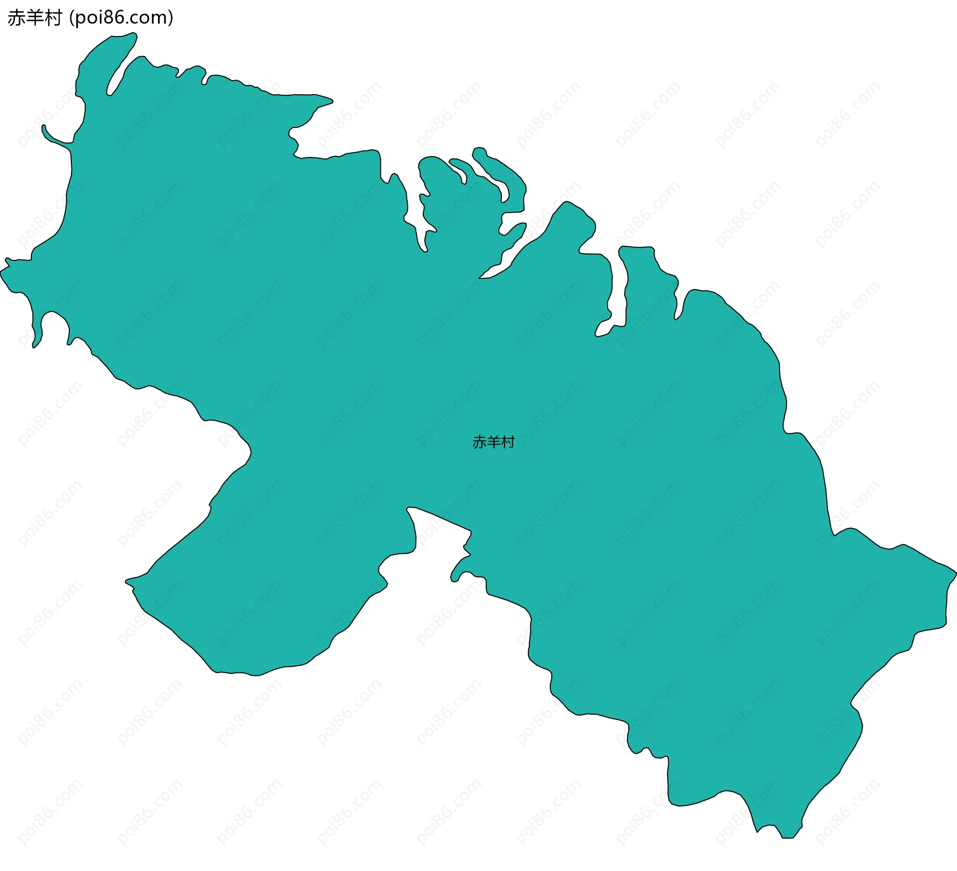赤羊村边界地图