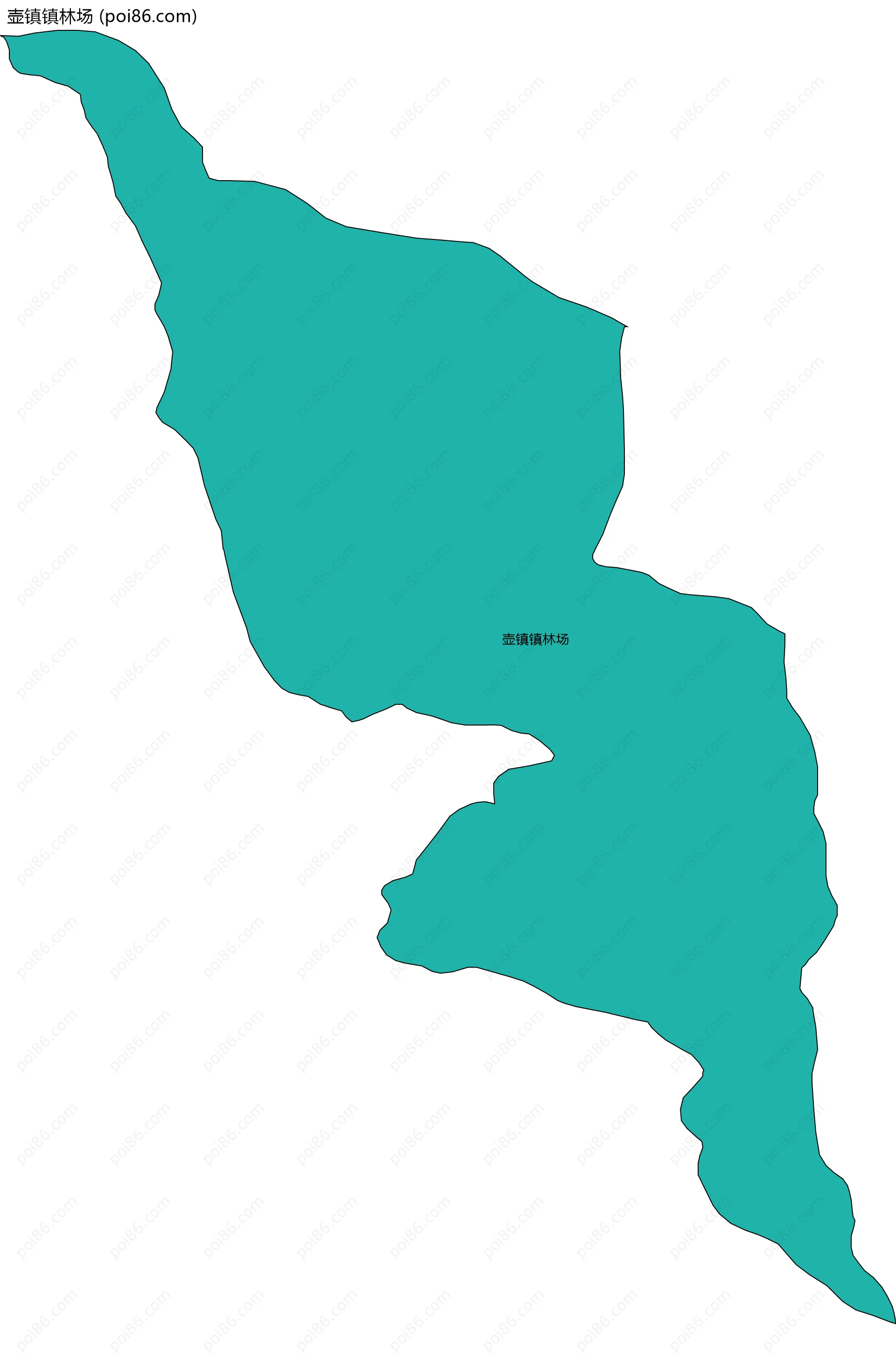 壶镇镇林场边界地图