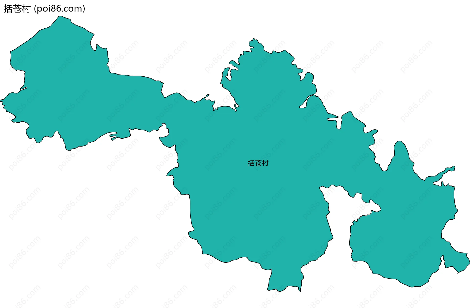 括苍村边界地图