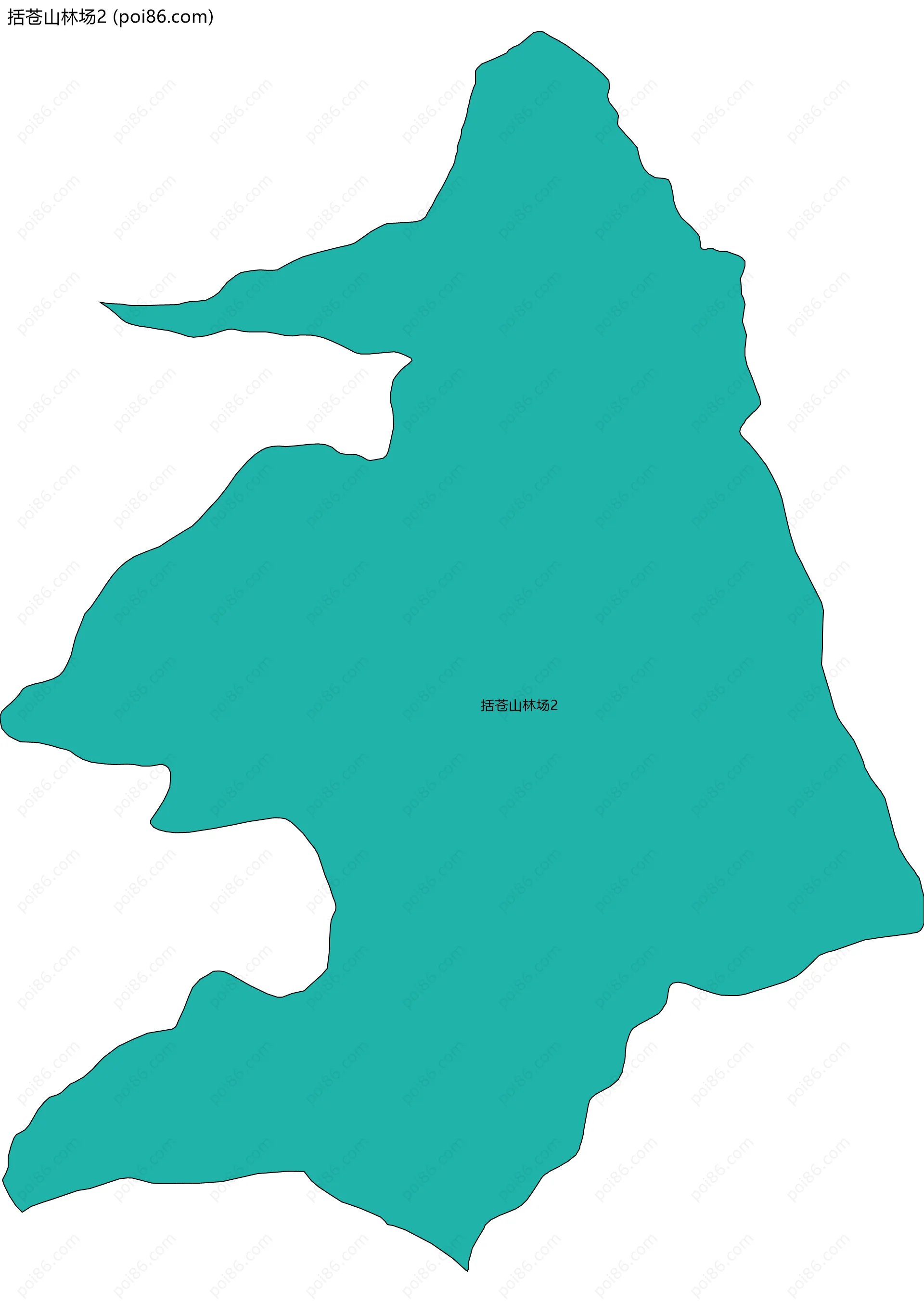 括苍山林场2边界地图