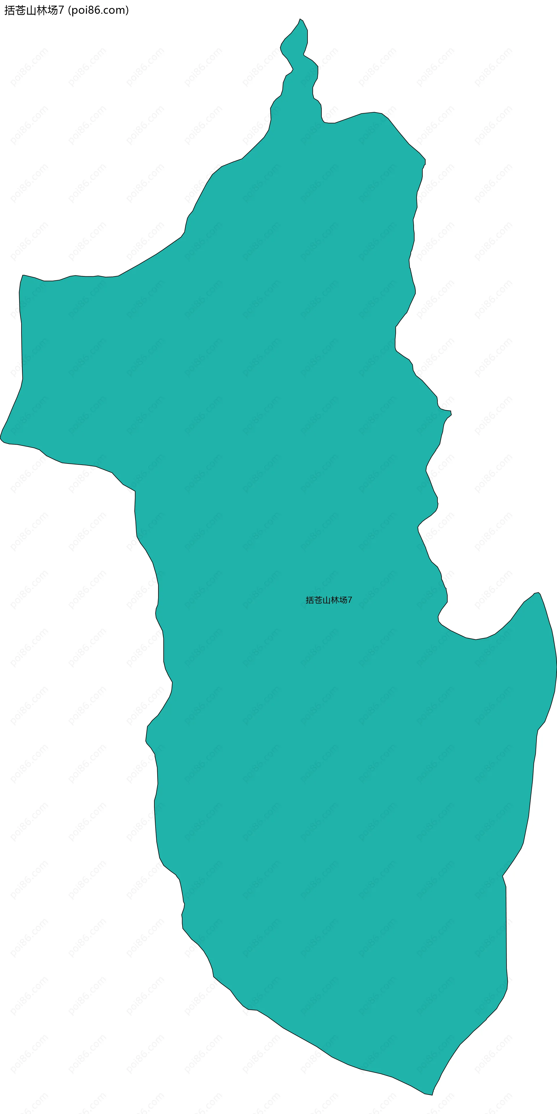 括苍山林场7边界地图