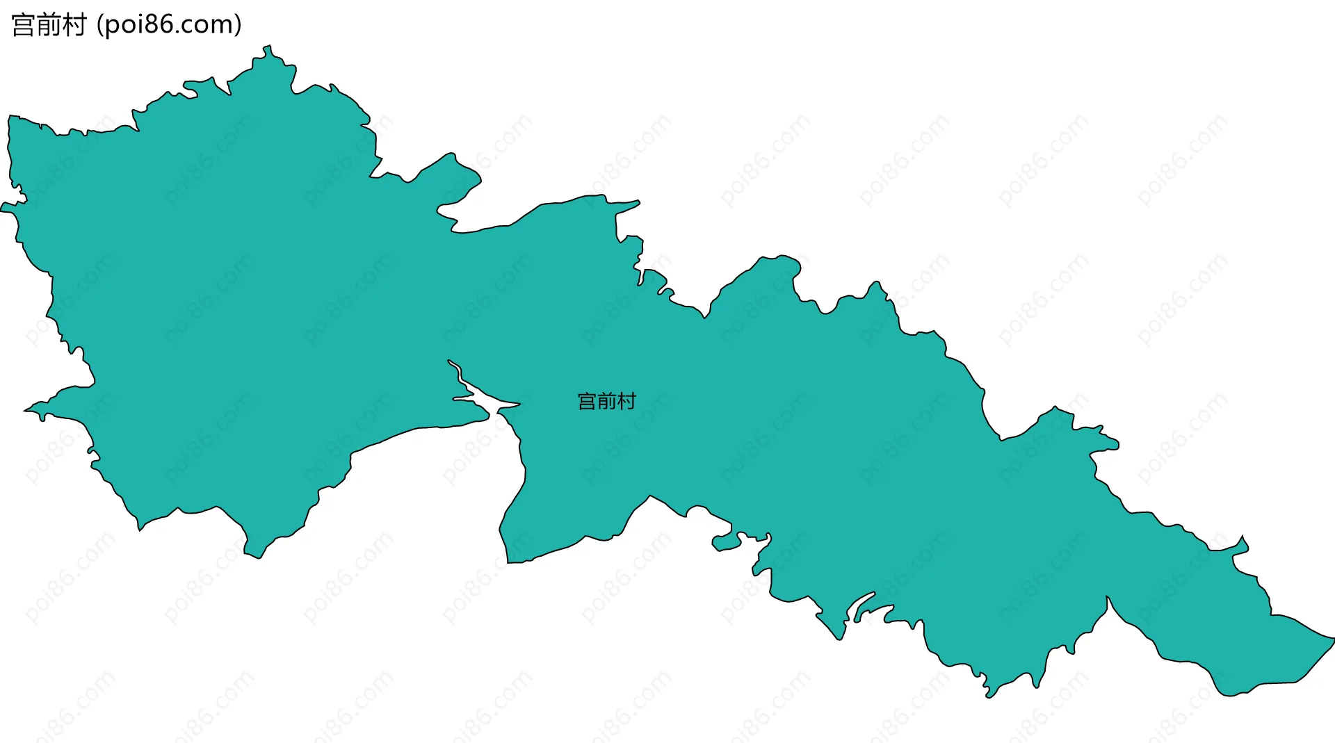 宫前村边界地图