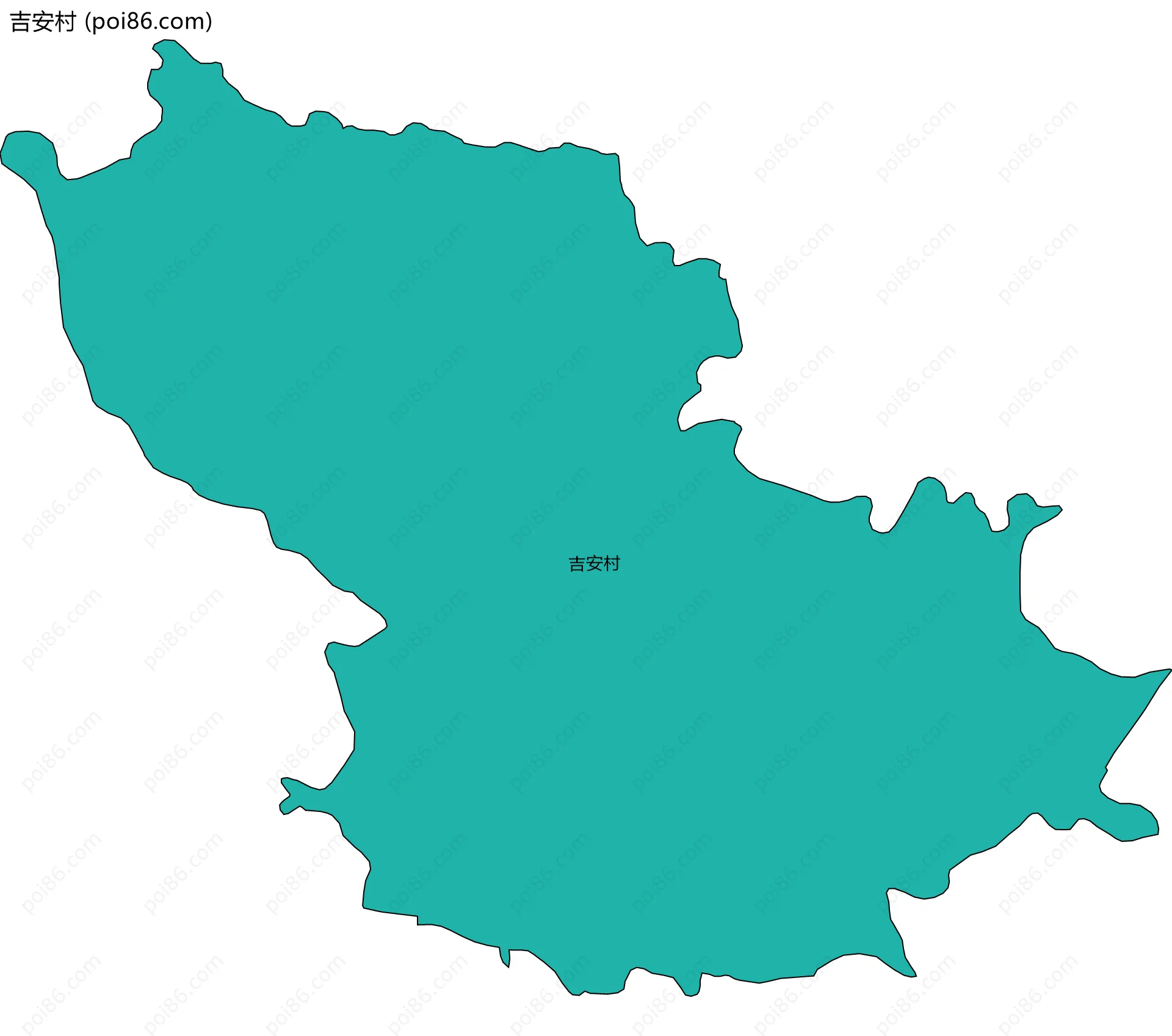 吉安村边界地图